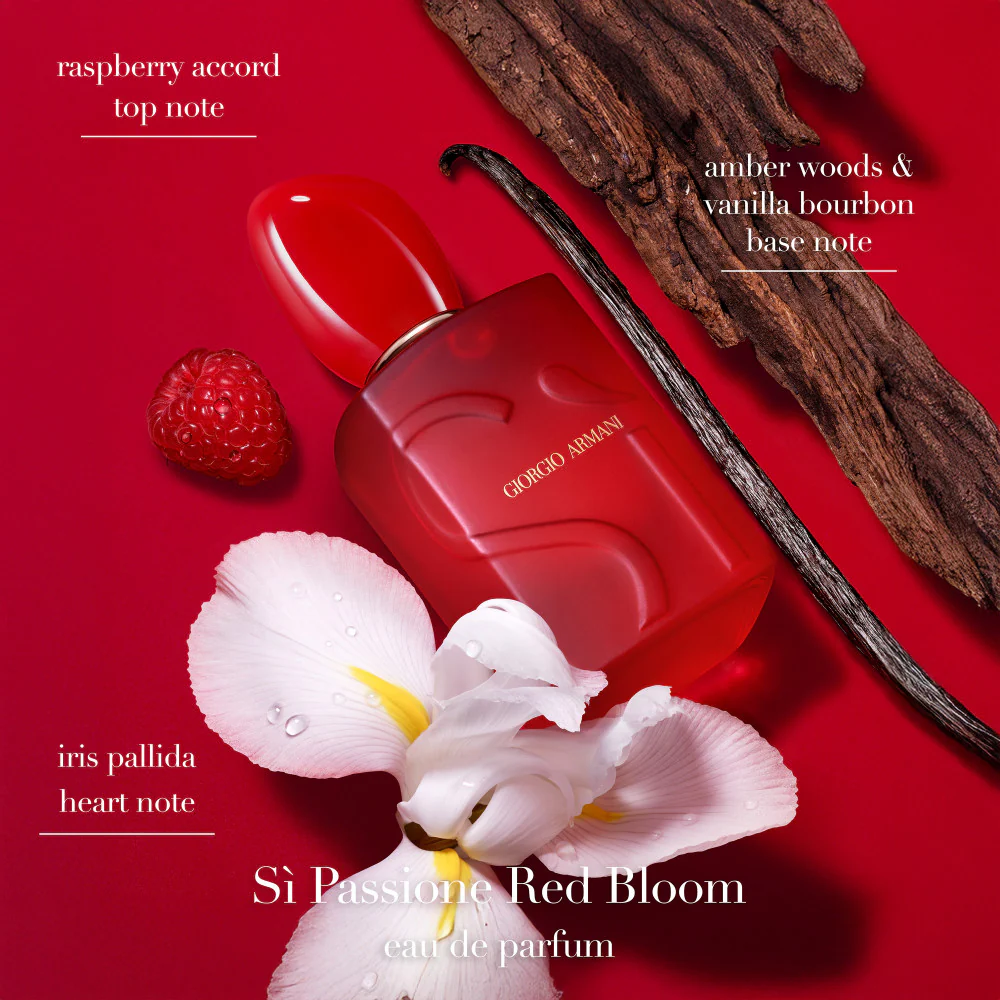 Giorgio Armani Si Passione Red Bloom Eau De Parfum 100ml Spray - Image 3