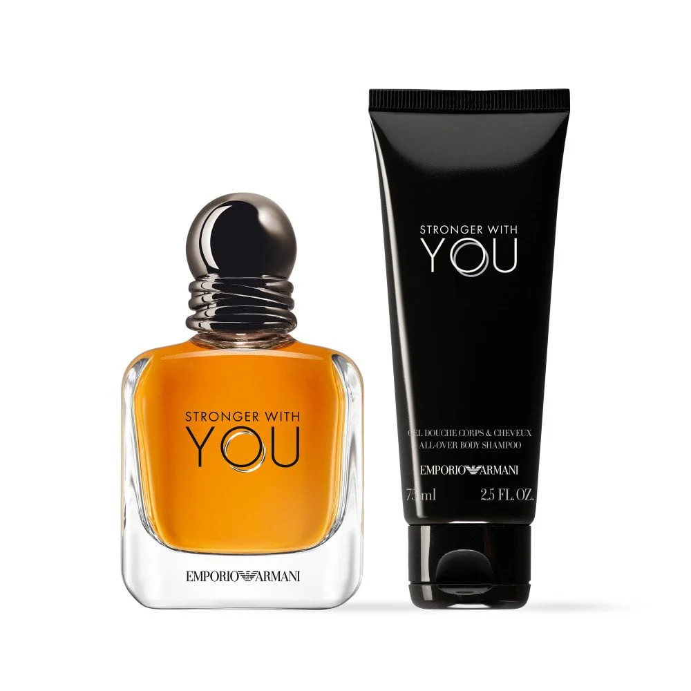 Giorgio Armani Stronger With You Eau De Toilette 50ml & Shower Gel 75ml Gift Set - Image 2