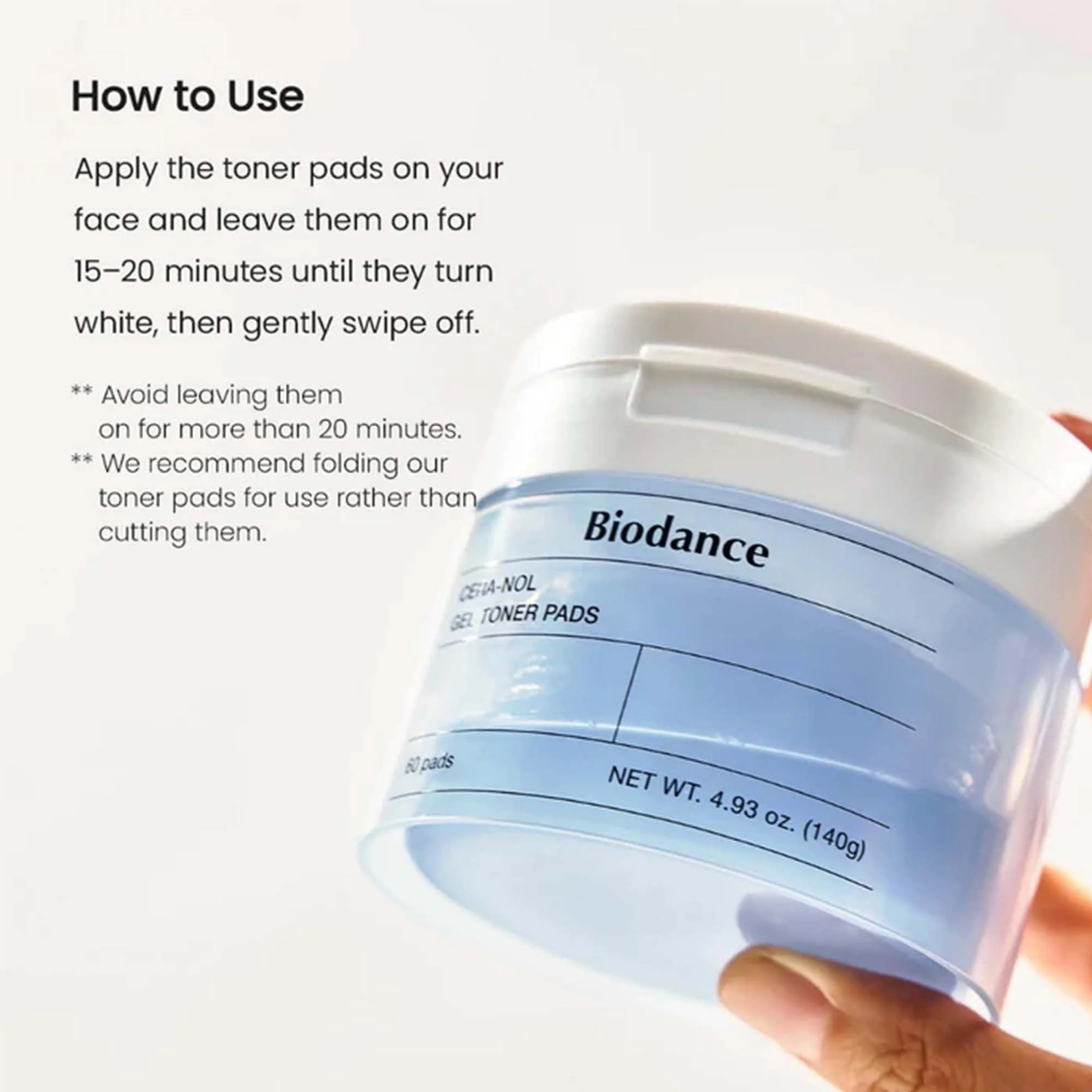 Biodance Hydro Cera-Nol Gel Toner Pad 60pcs Jar - Image 8