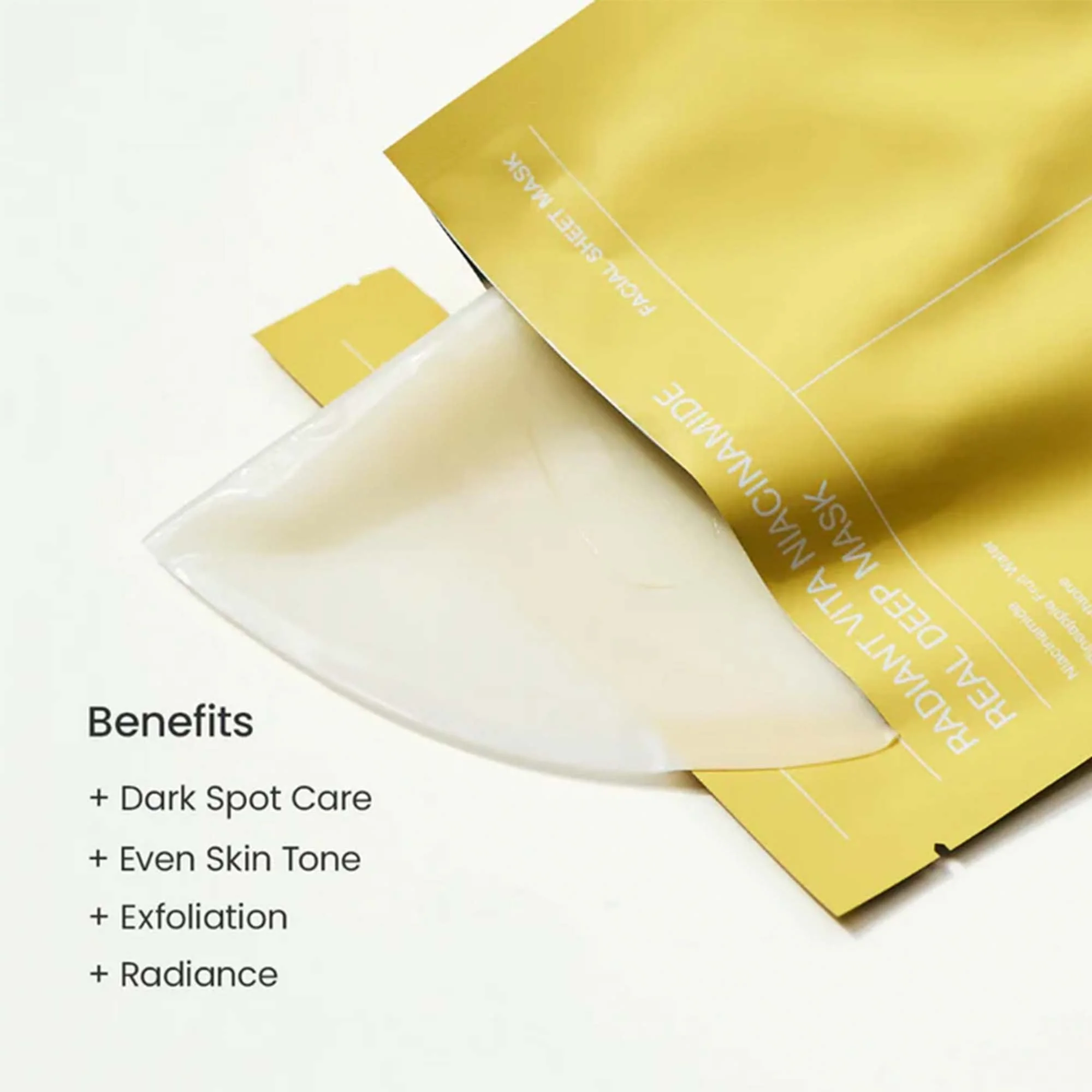 Biodance Radiant Vita Niacinamide Sheet Face Mask 4pcs Sachets - Image 4