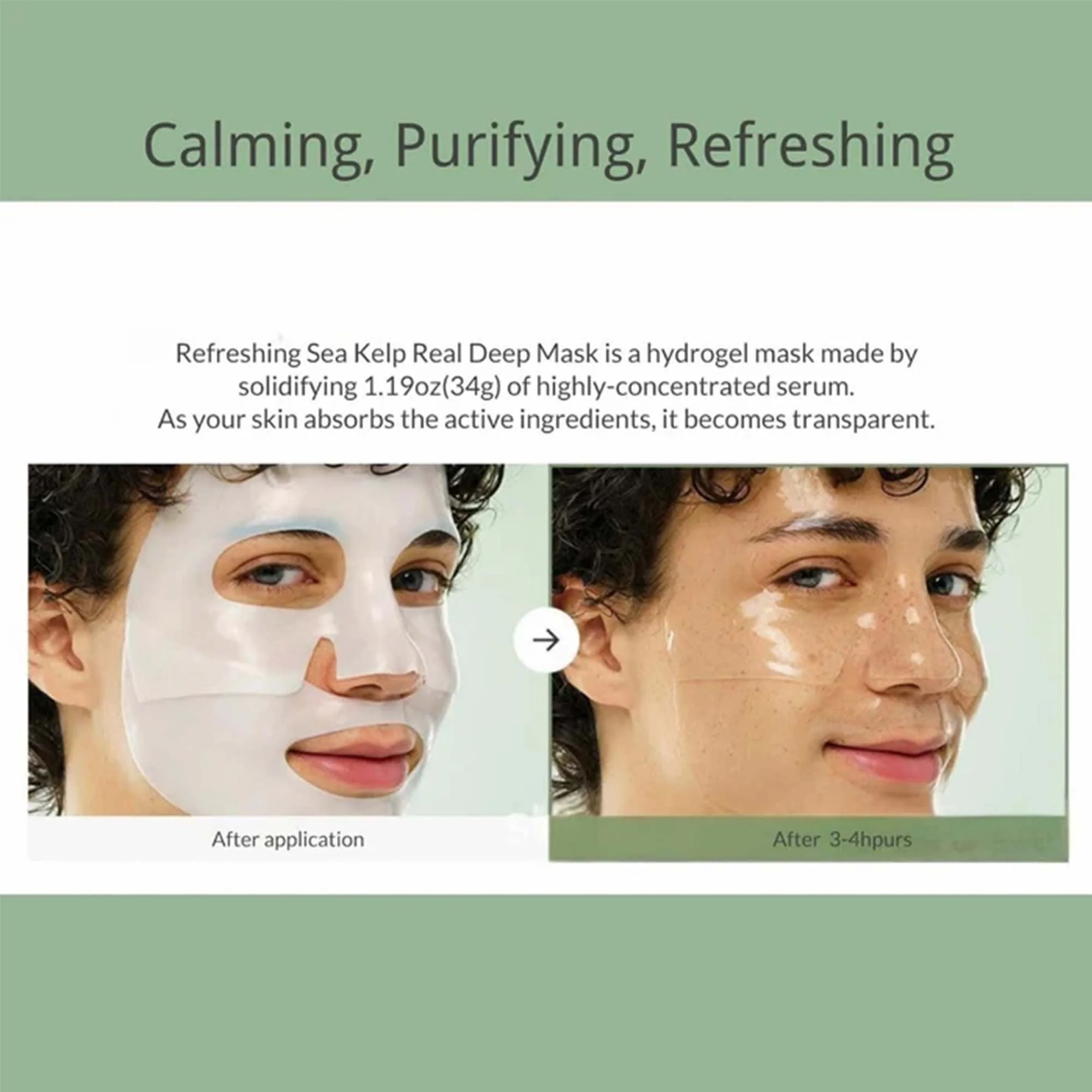 Biodance Refreshing Sea Kelp Sheet Face Mask 4pcs Sachets - Image 5