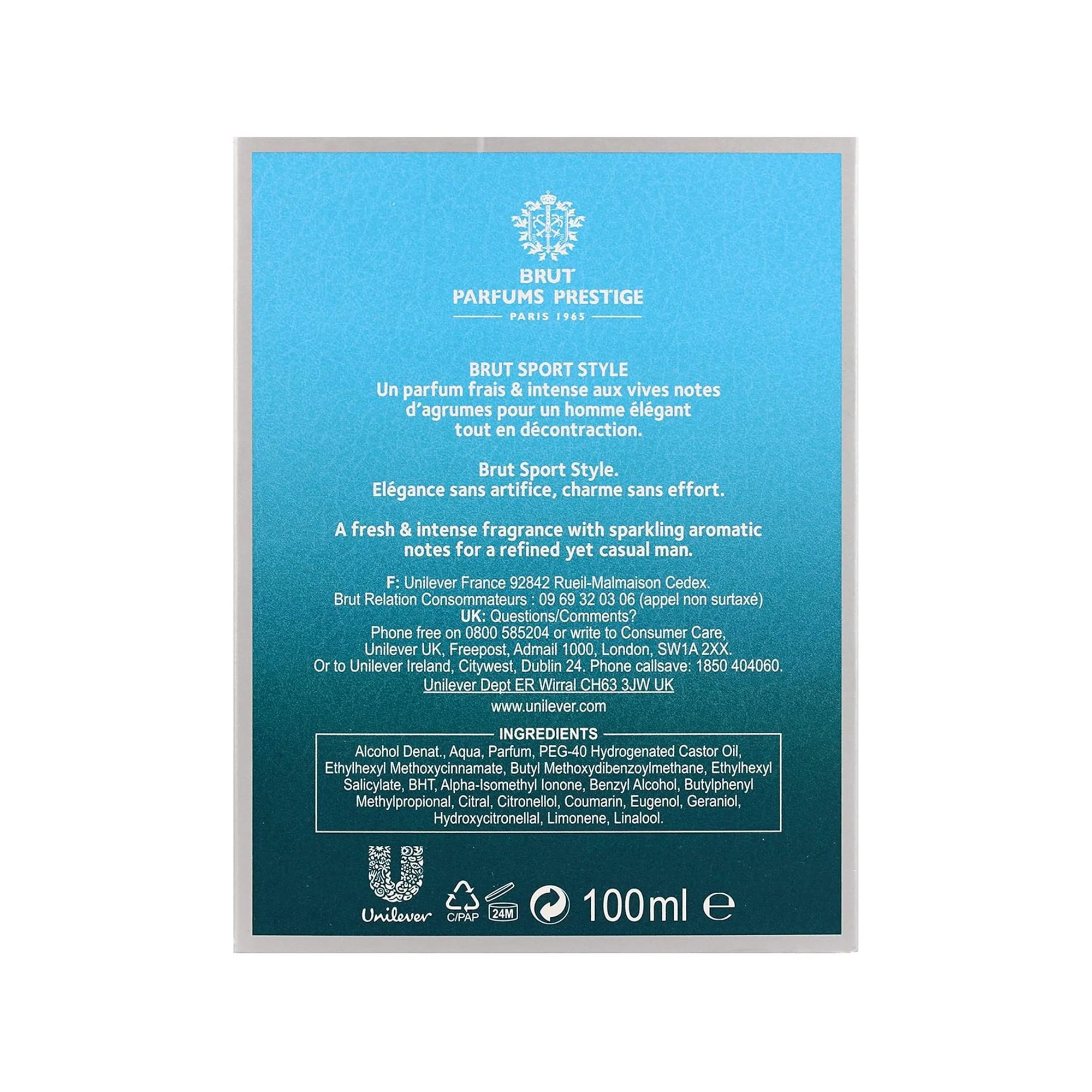 Brut Sport Style Eau De Toilette 100ml Spray - Image 3