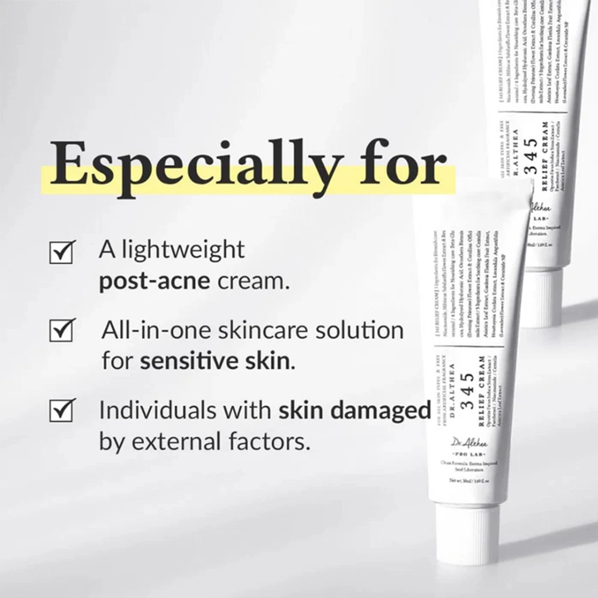 Dr.Althea 345 Relief Cream 50ml Tube - Image 5