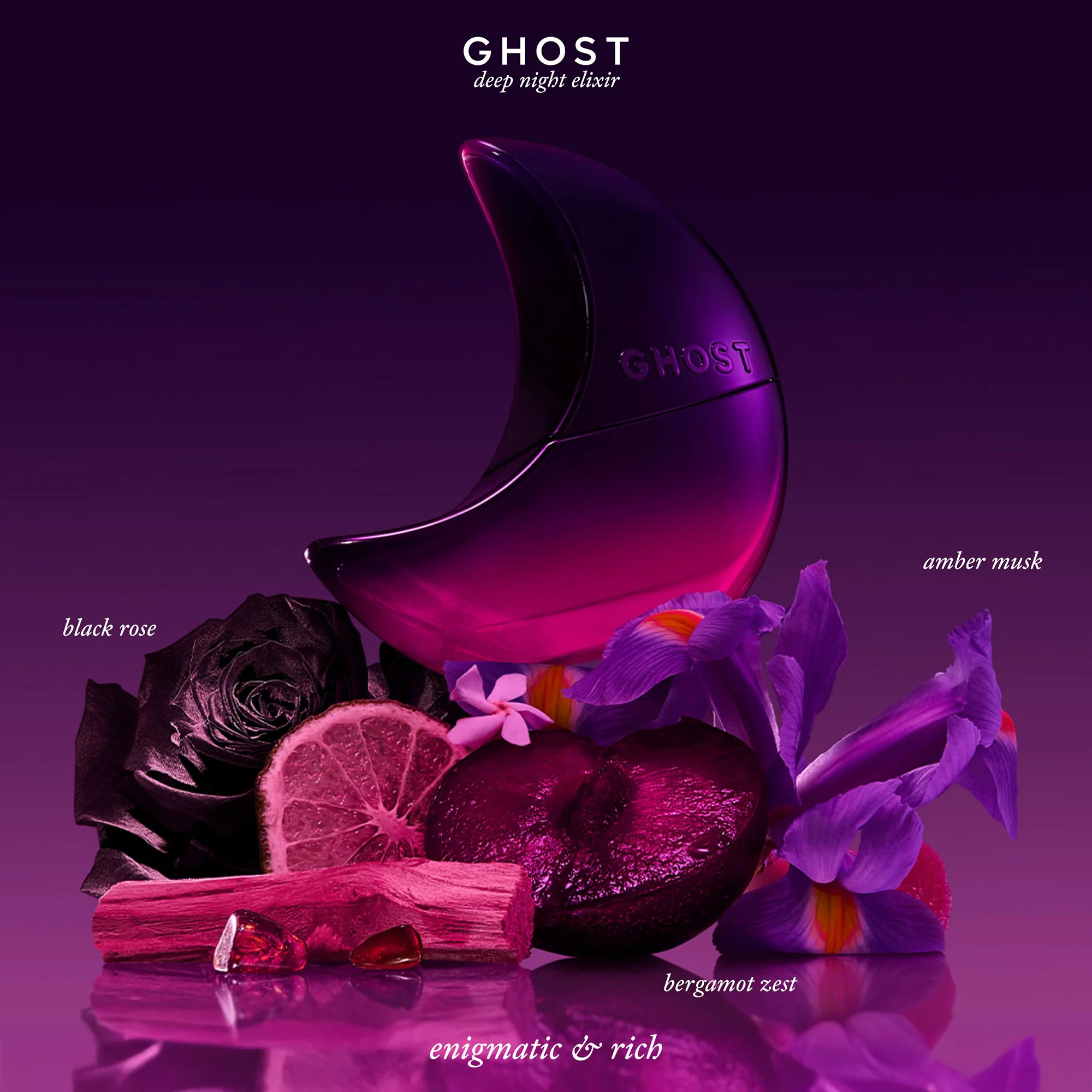 Ghost Deep Night Eau De Toilette 50ml & Deep Night 50ml Refill &Deep Night Elixir Mini 10ml Gift Set - Image 5