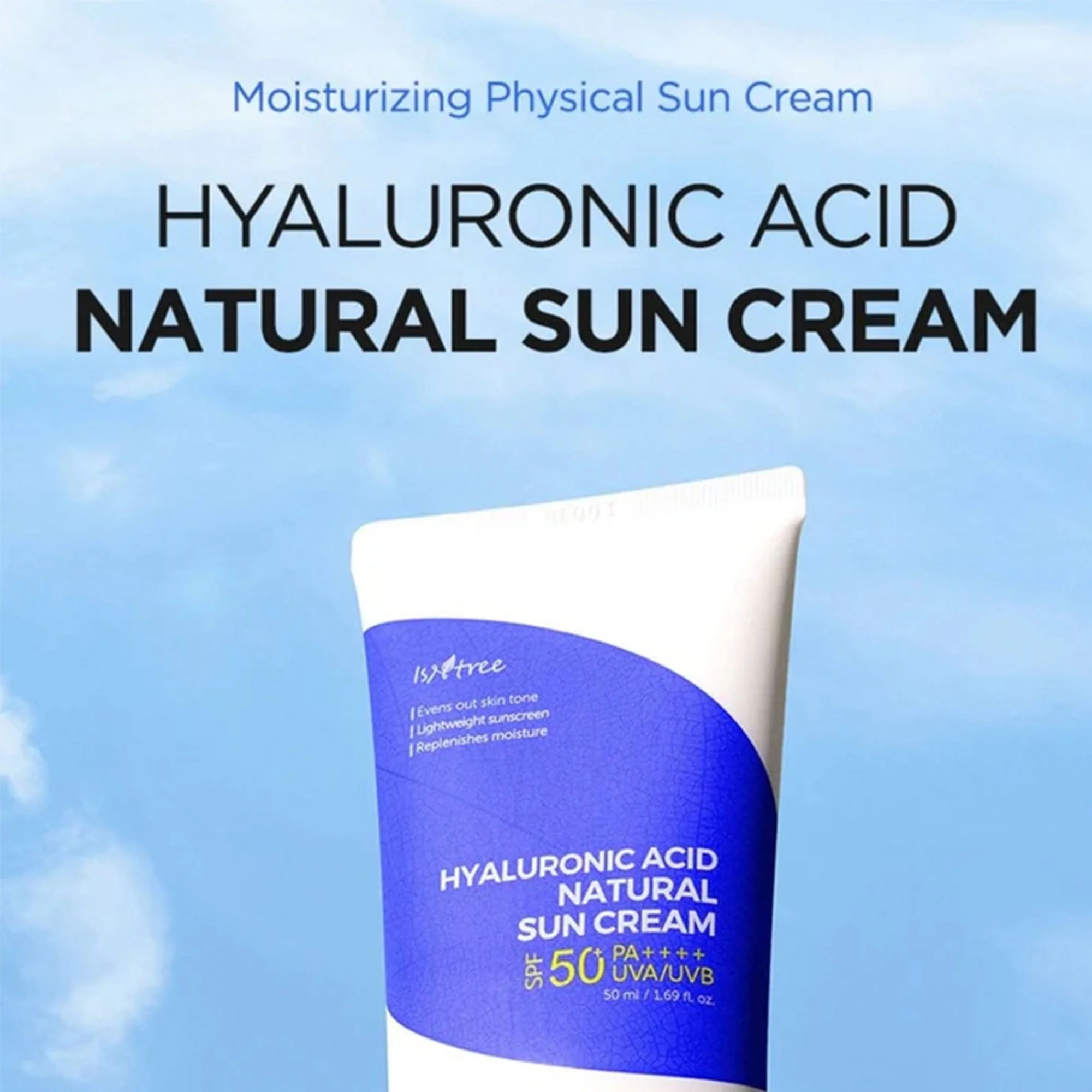 Isntree Hyaluronic Acid Sun Cream 50ml - SPF 50 UVA/UVB - Image 3