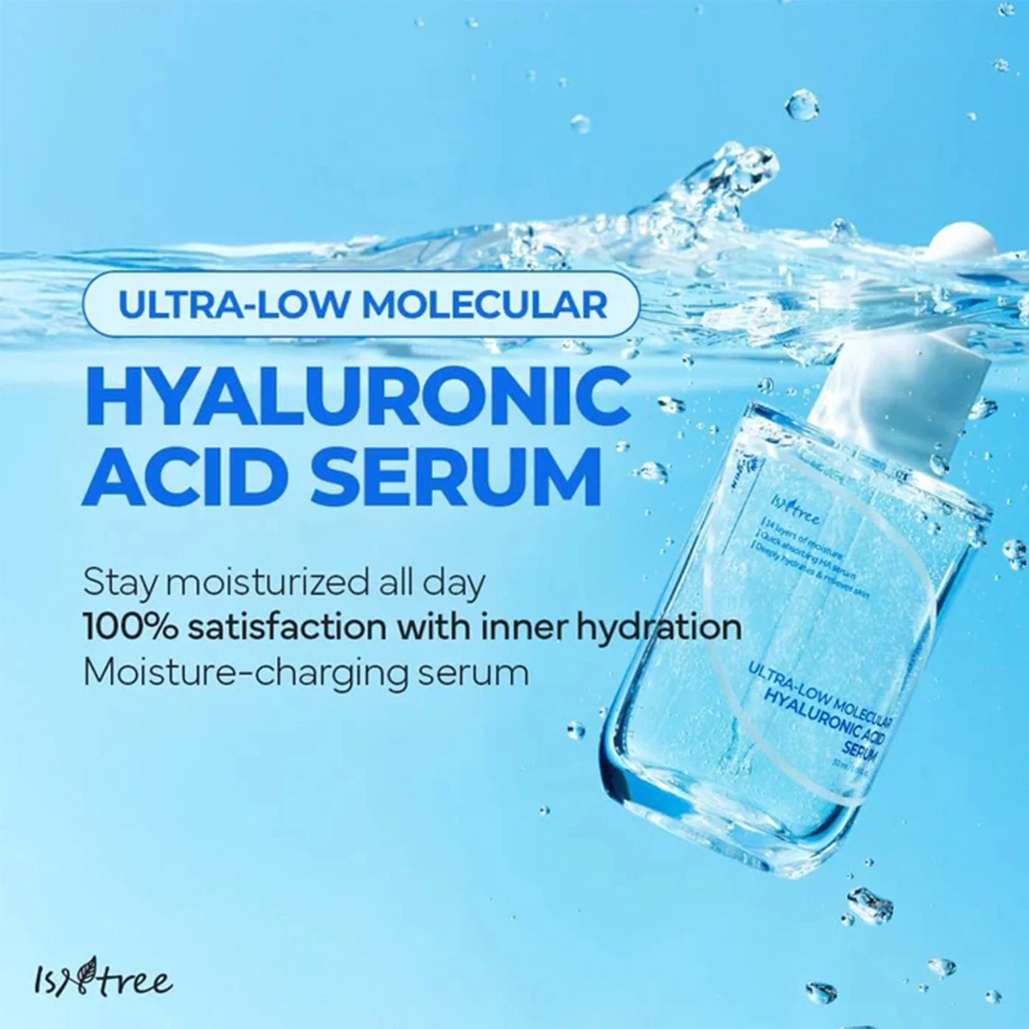 Isntree Ultra-Low Molecular Hyaluronic Acid Serum 50ml Pipette Bottle - Image 2