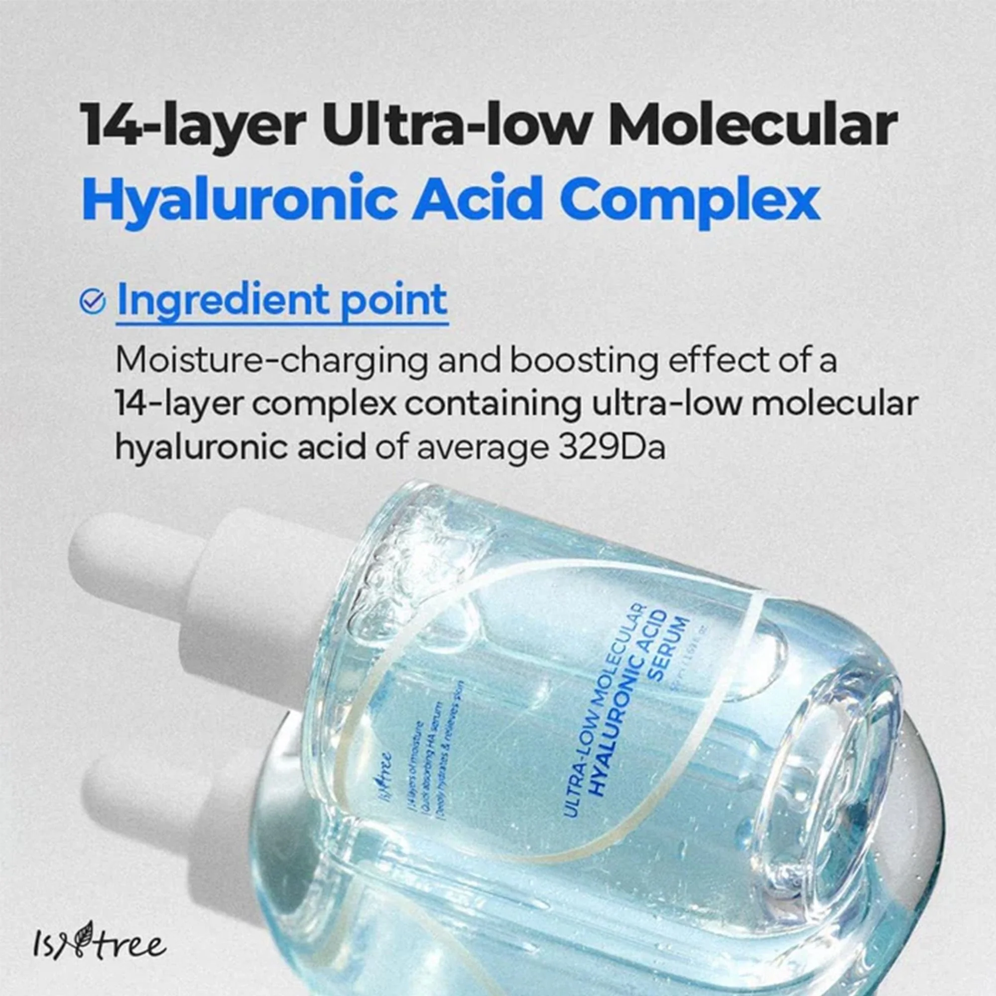 Isntree Ultra-Low Molecular Hyaluronic Acid Serum 50ml Pipette Bottle - Image 6
