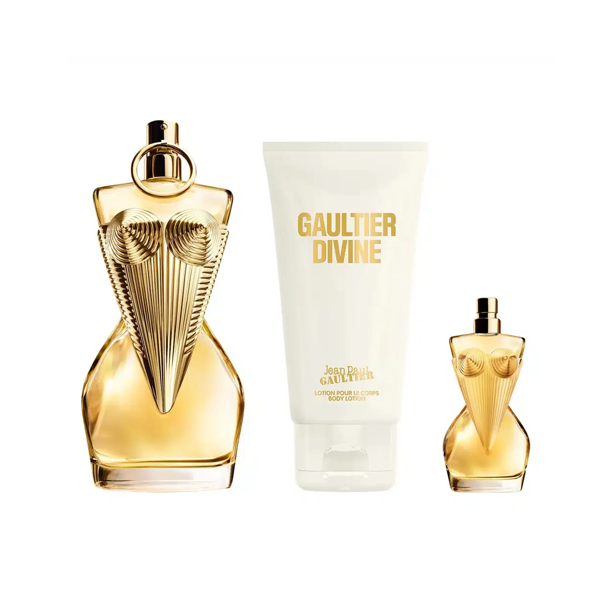 Jean Paul Gaultier Divine Eau De Parfum 50ml & Body Lotion 75ml & Mini 6ml Gift Set - Image 2