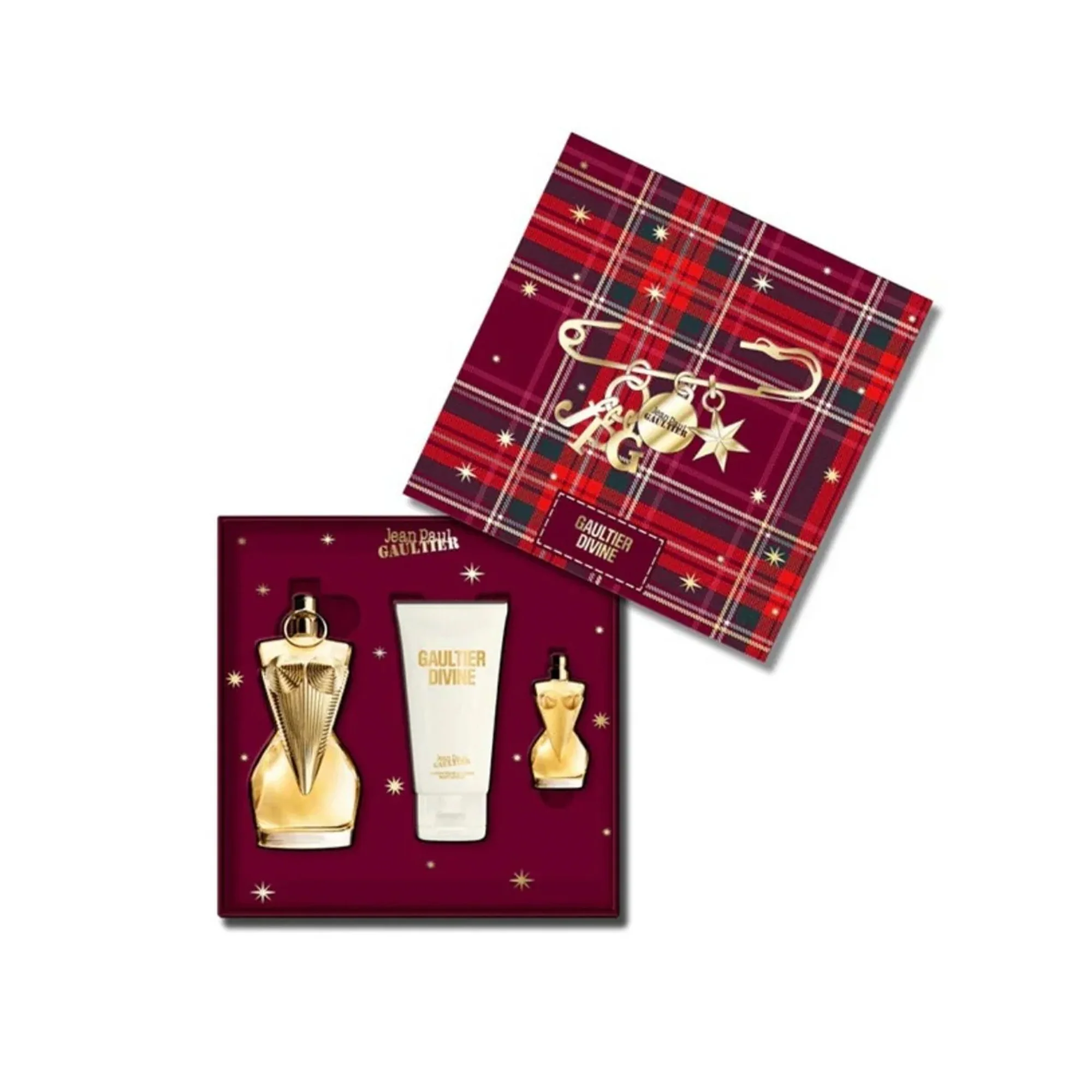 Jean Paul Gaultier Divine Eau De Parfum 50ml & Body Lotion 75ml & Mini 6ml Gift Set - Image 3