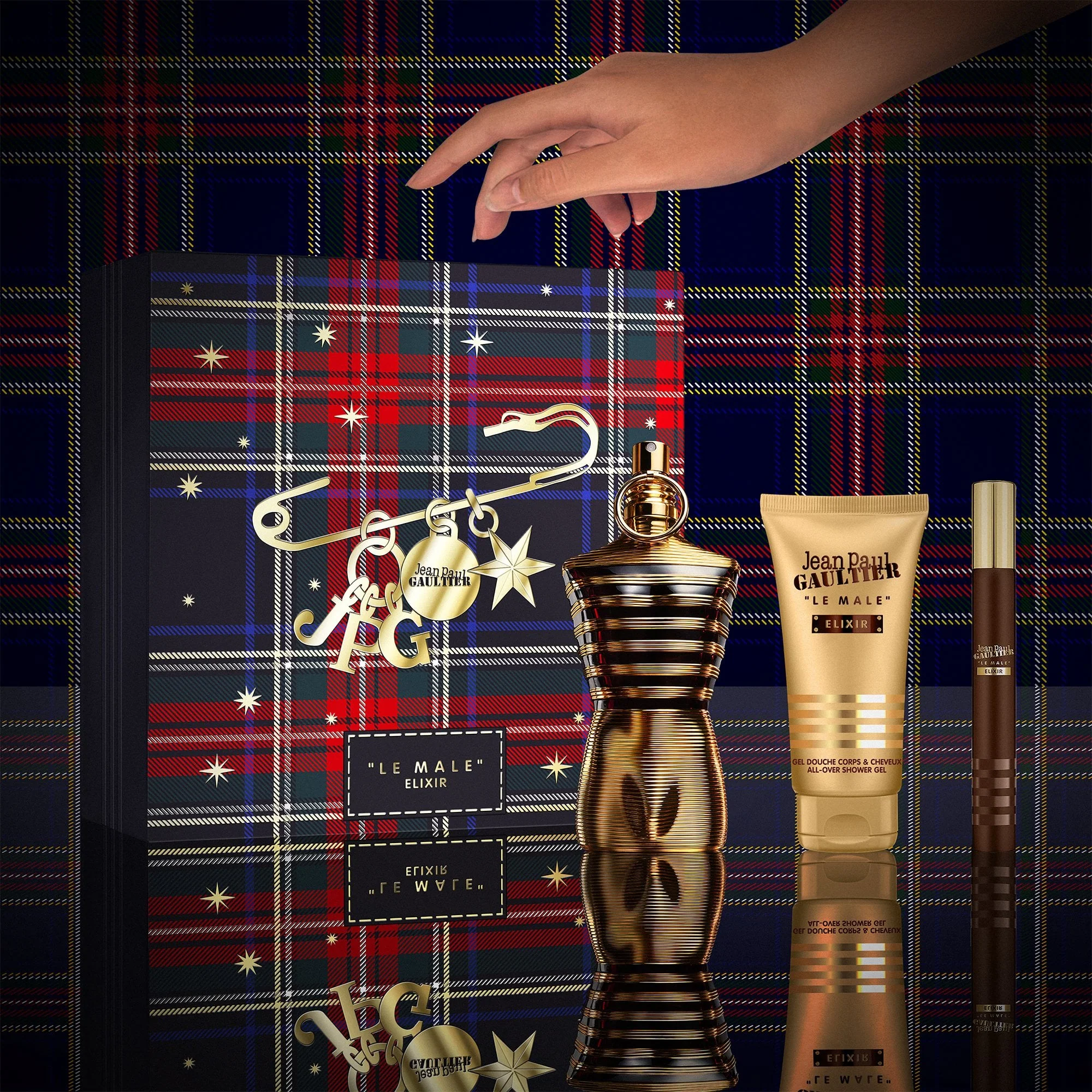 Jean Paul Gaultier Le Male Elixir Eau De Parfum 75ml & Travel Spray 10ml & Shower Gel Gift Set - Image 5