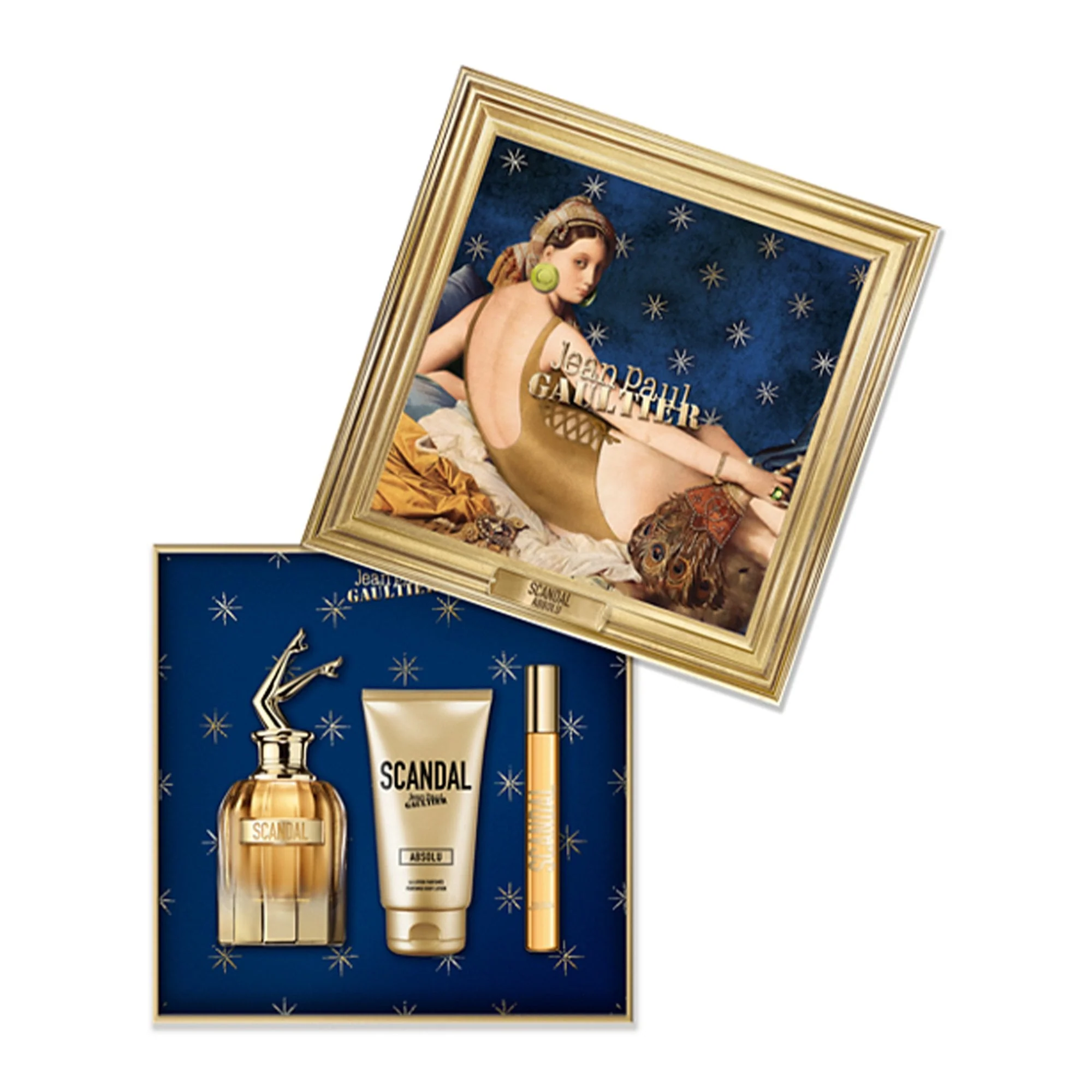 Jean Paul Gaultier Scandal Absolu Eau De Parfum 80ml & Travel Spray 10ml & Body Lotion 75ml Gift Set - Image 3