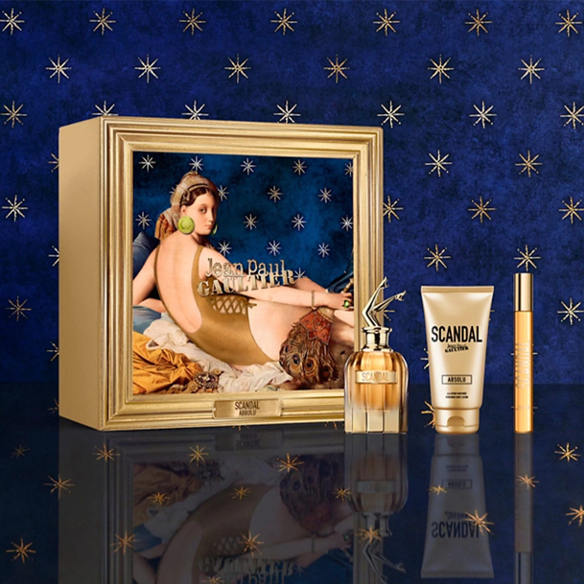 Jean Paul Gaultier Scandal Absolu Eau De Parfum 80ml & Travel Spray 10ml & Body Lotion 75ml Gift Set - Image 4