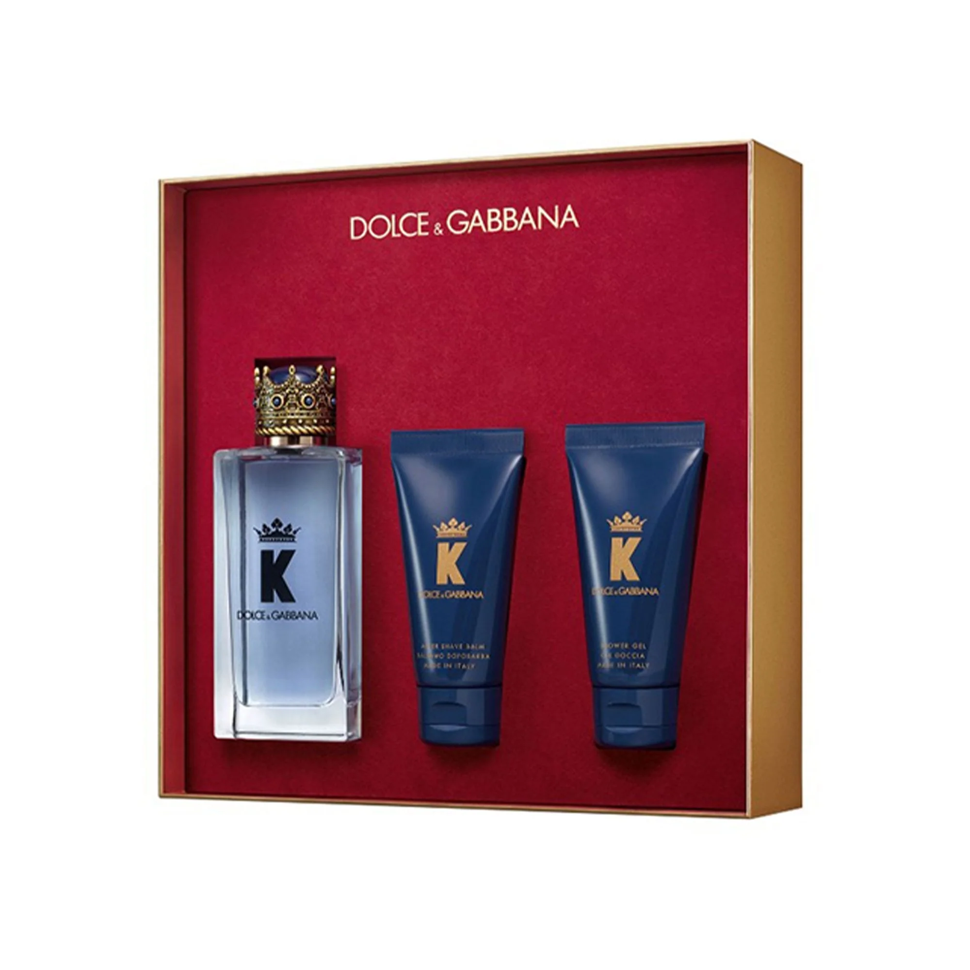 K By Dolce & Gabbana Eau De Toilette 100ml & After Shave Balm 50ml & Shower Gel 50ml Gift Set - Image 2