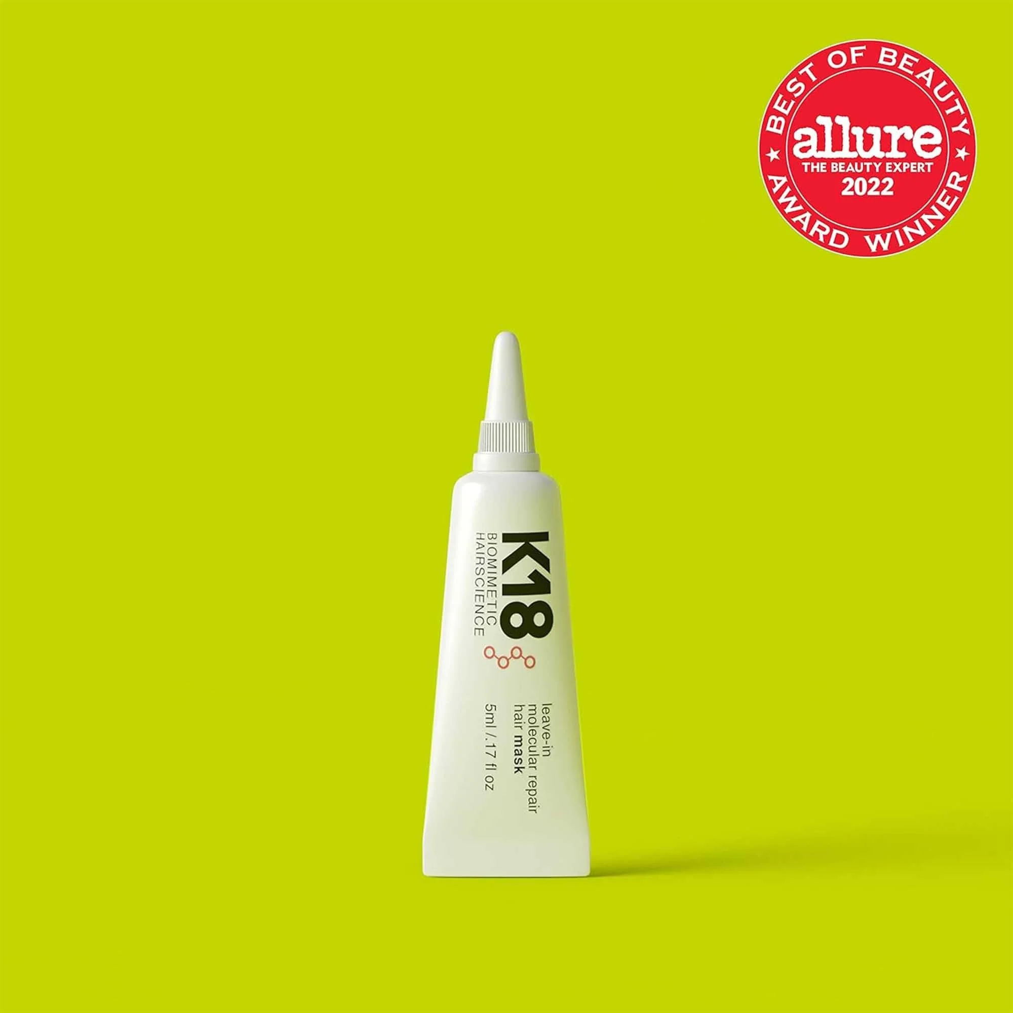 K18 Leave-In Molecular Repair Hair Mask 5ml Tube - Image 3