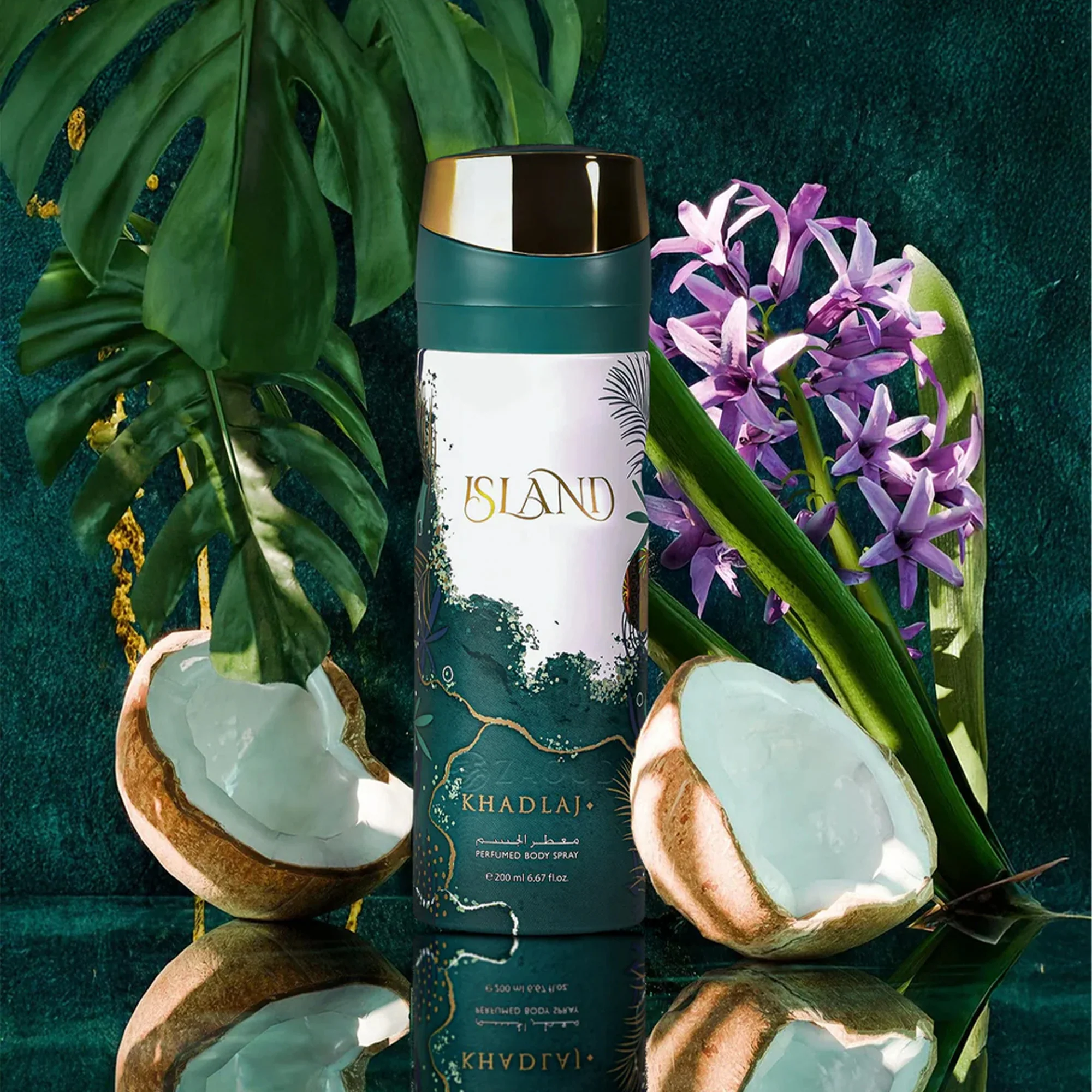 Khadlaj Island Perfumed Body Spray 200ml Spray - Image 2