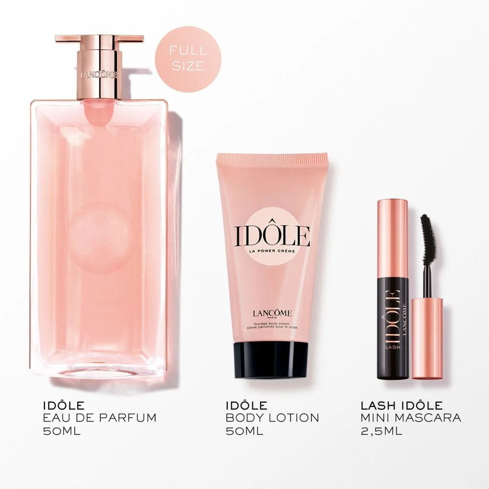 Lancome Idôle Eau De Parfum 50ml & Body Lotion 50ml & Mini Mascara Gift Set - Image 2