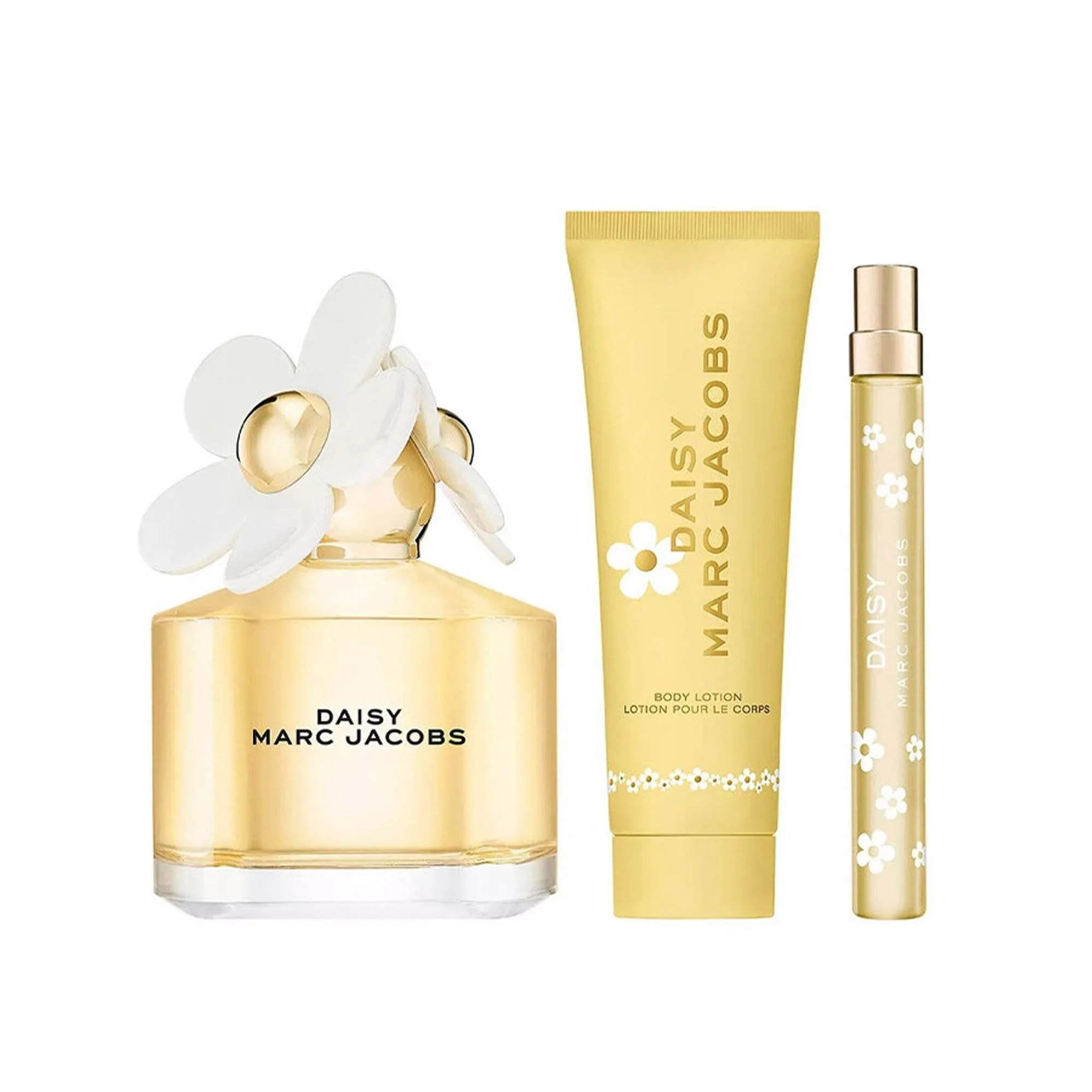 Marc Jacobs Daisy Eau De Toilette 100ml & Travel Spray 10ml & Body Lotion 75ml Gift Set - Image 2
