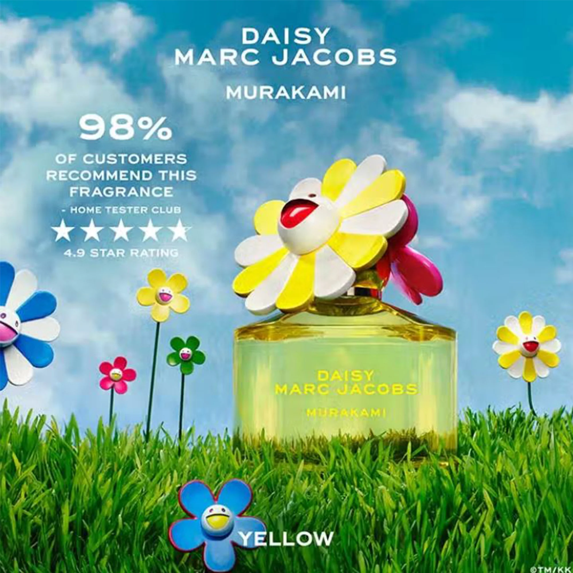 Marc Jacobs Daisy Murakami Yellow Eau De Parfum 50ml Spray - Image 4