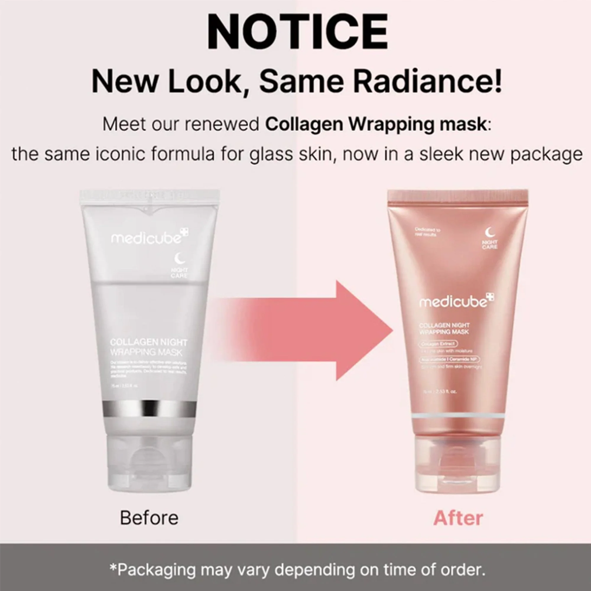 Medicube Collagen Night Wrapping Mask 75ml Tube - Image 3