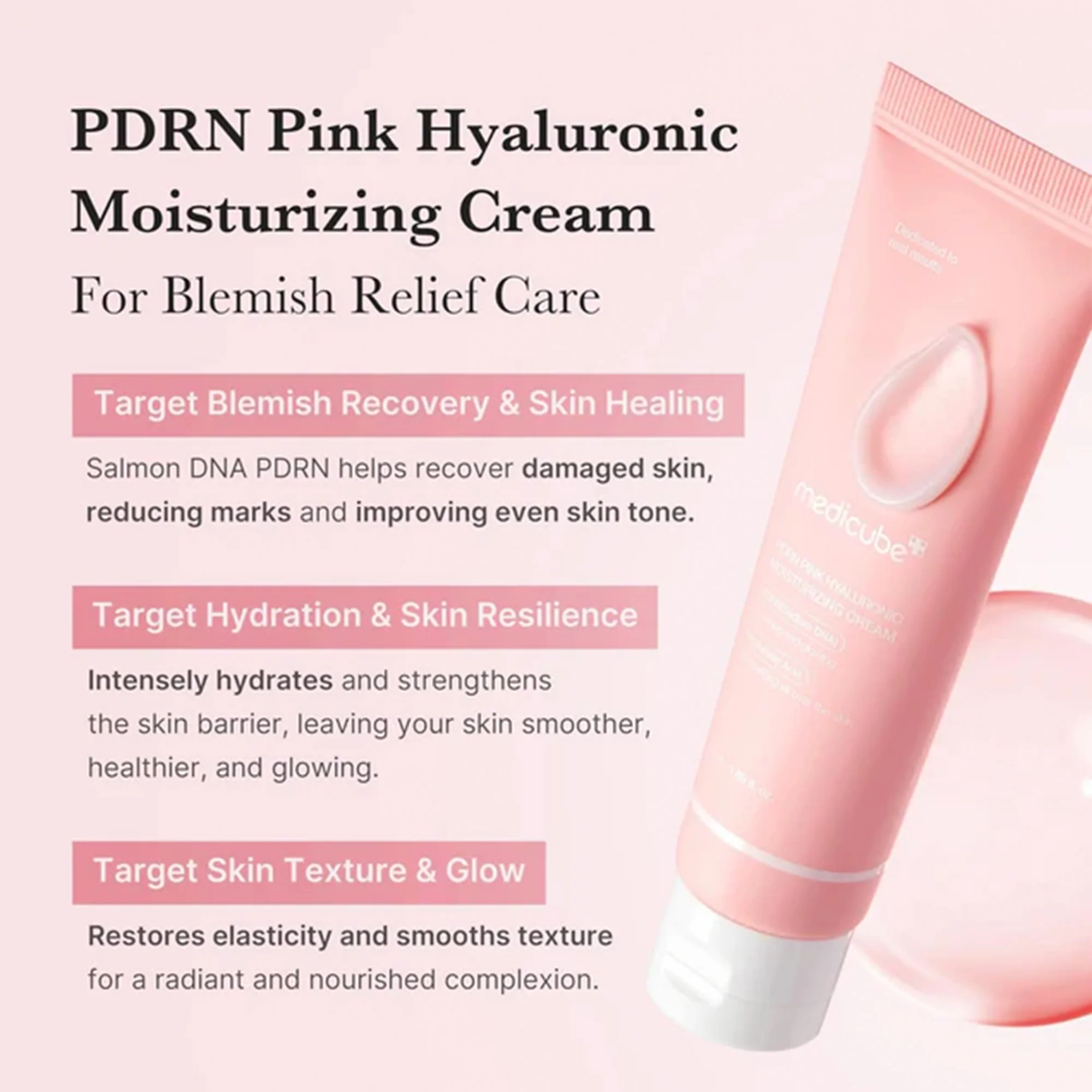 Medicube PDRN Pink Collagen Moisturising Cream 50ml Tube - Image 3