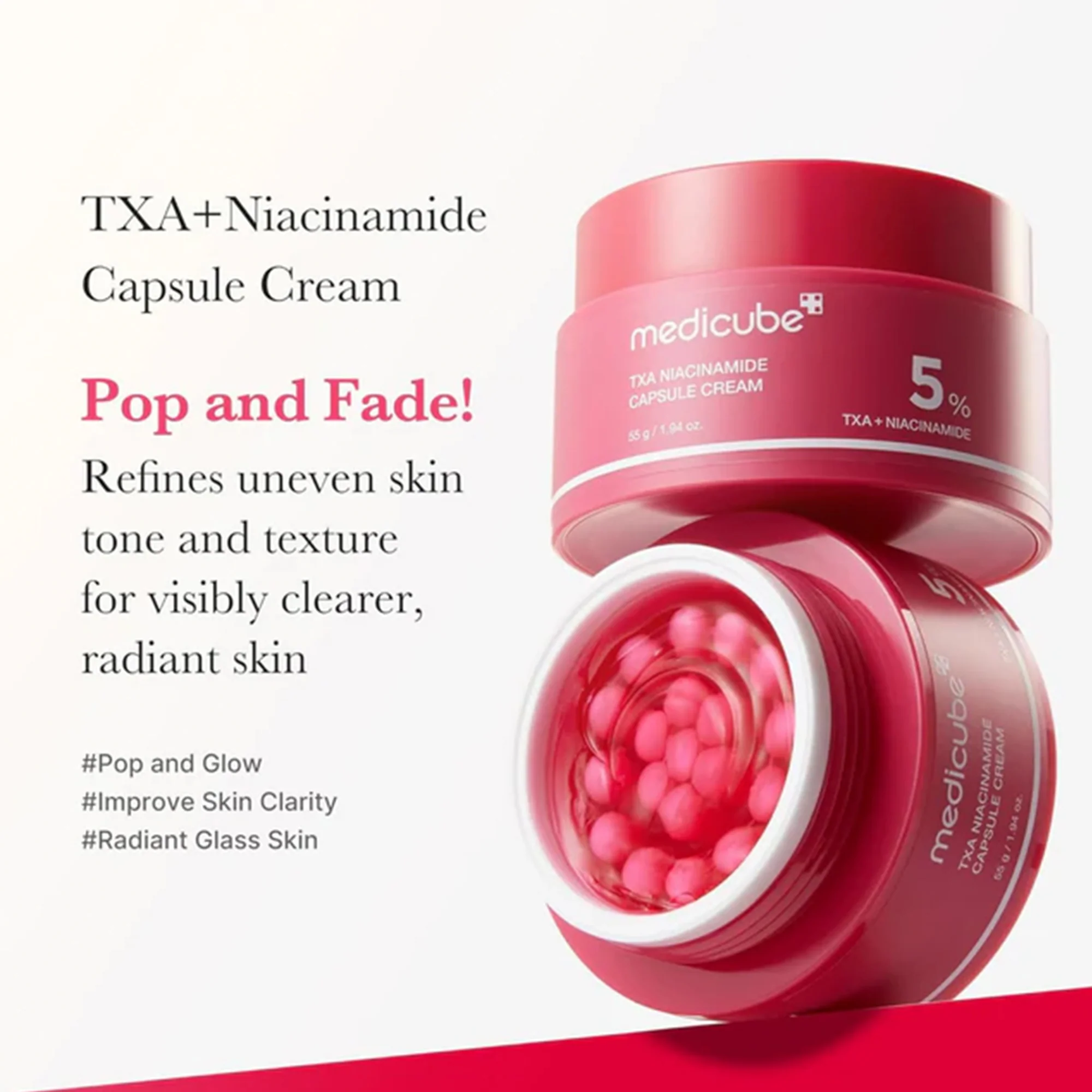 Medicube TXA Niacinamide Capsule Cream 55ml Jar - Image 3