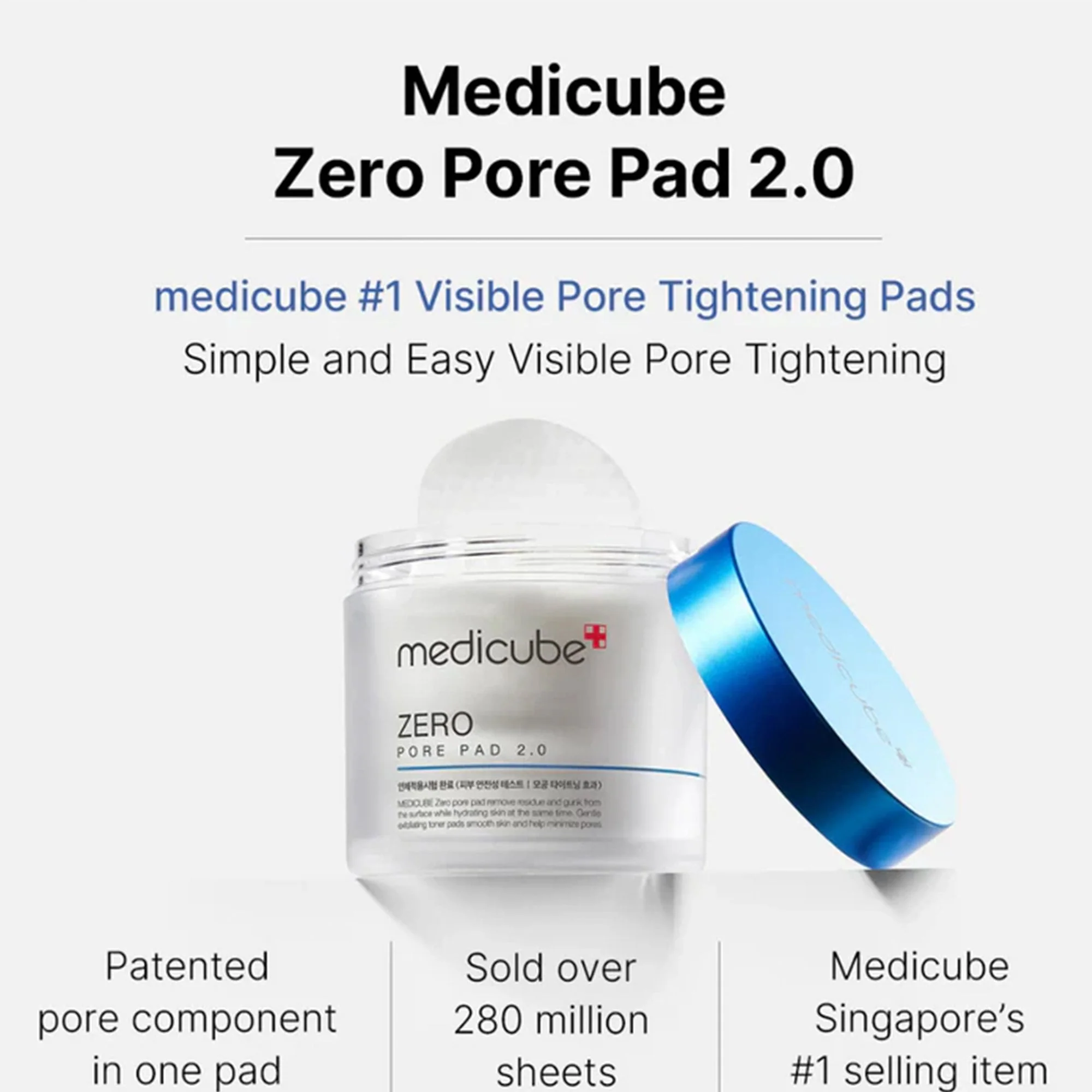 Medicube Zero Pore 2.0 Toner Pad 70pc Tub - Image 4
