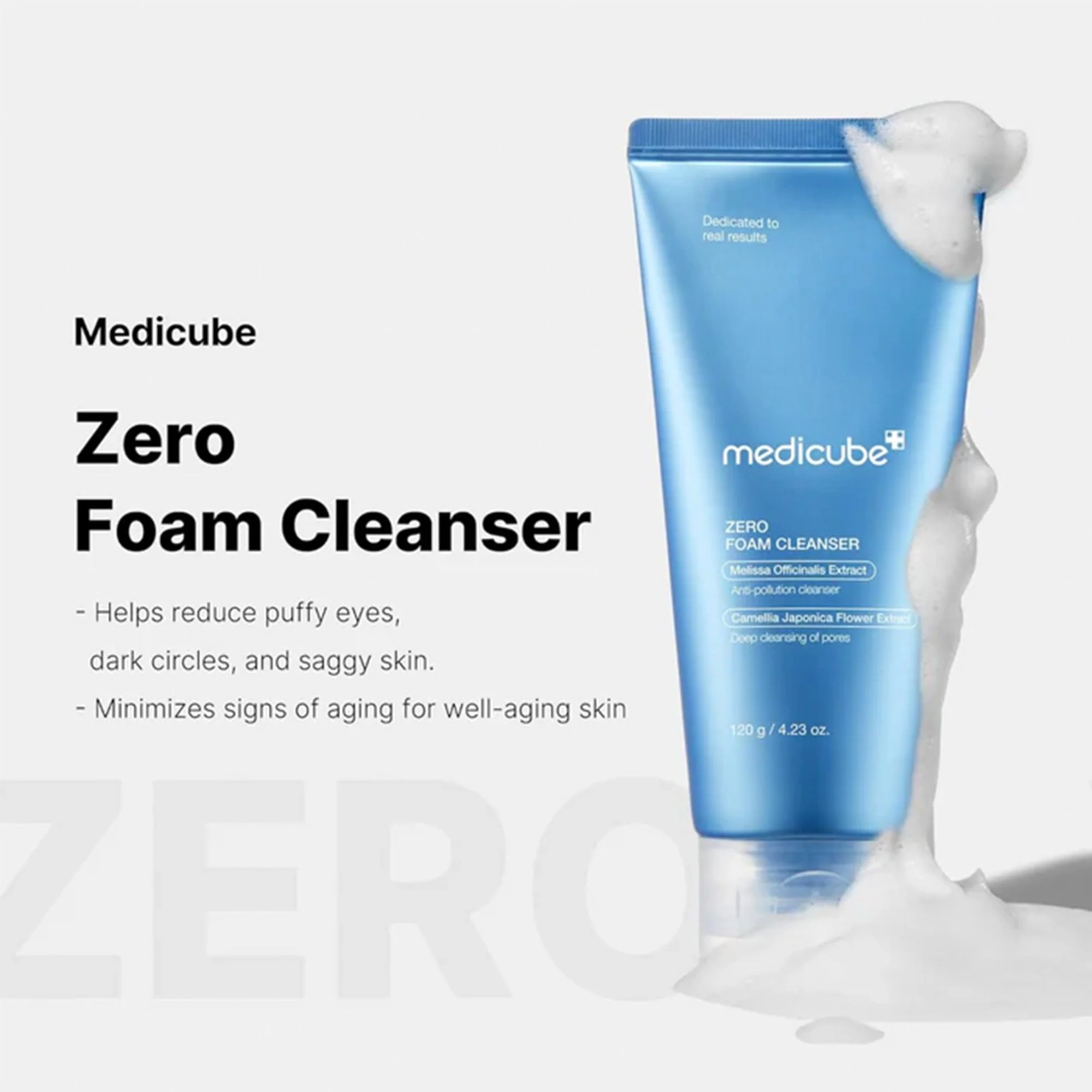Medicube Zero Pore Foam Cleanser 120g Tube - Image 3
