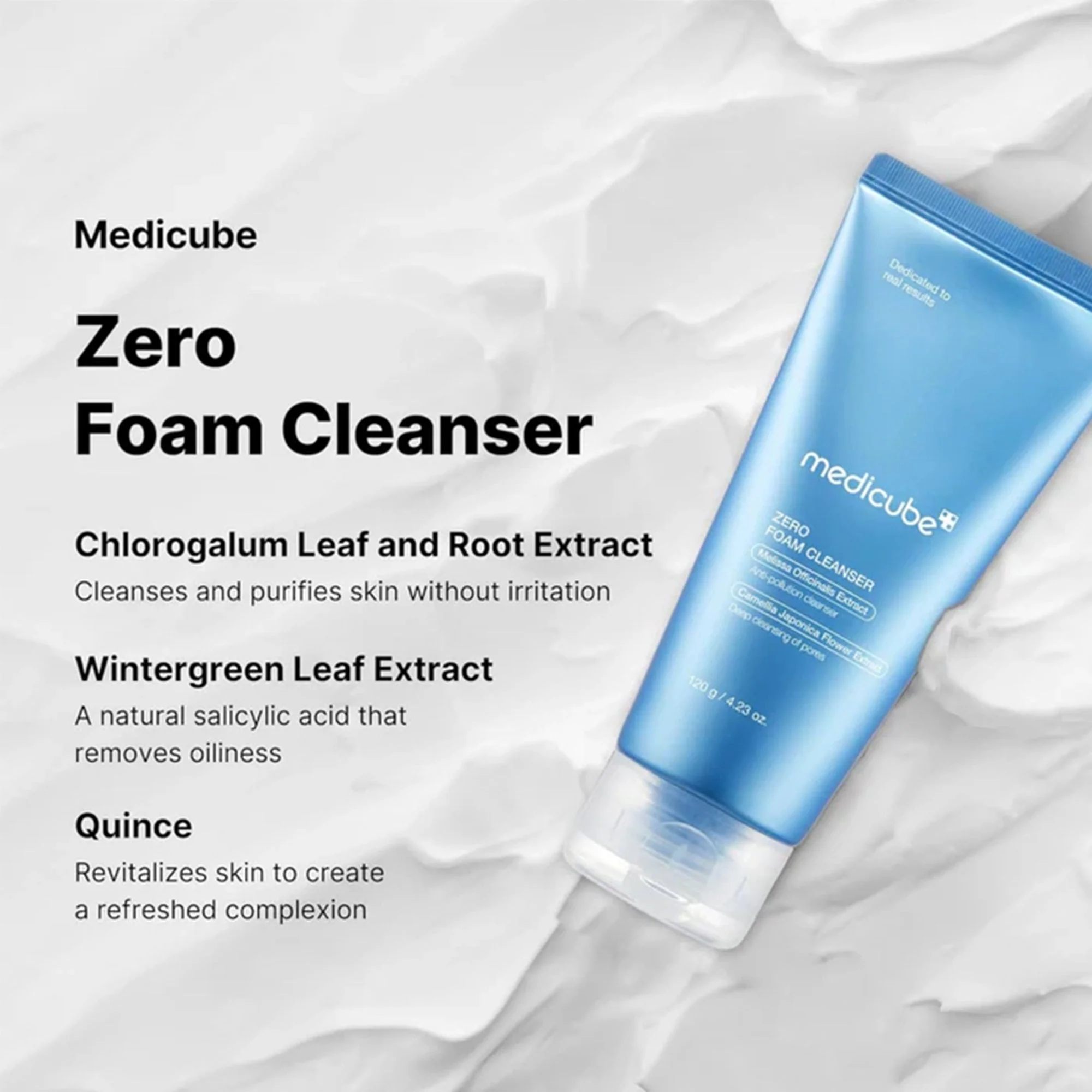 Medicube Zero Pore Foam Cleanser 120g Tube - Image 6