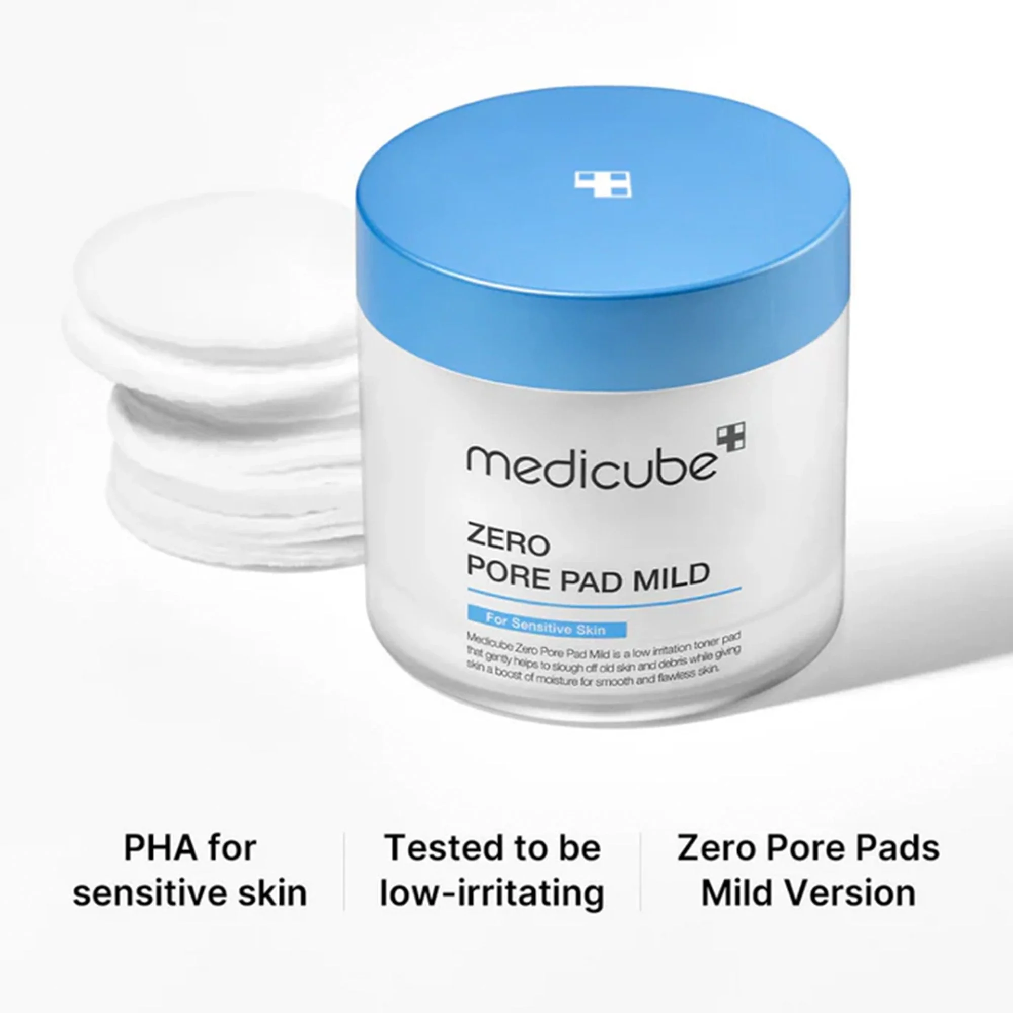 Medicube Zero Pore Mild Toner Pad 70pcs Tub - Image 3