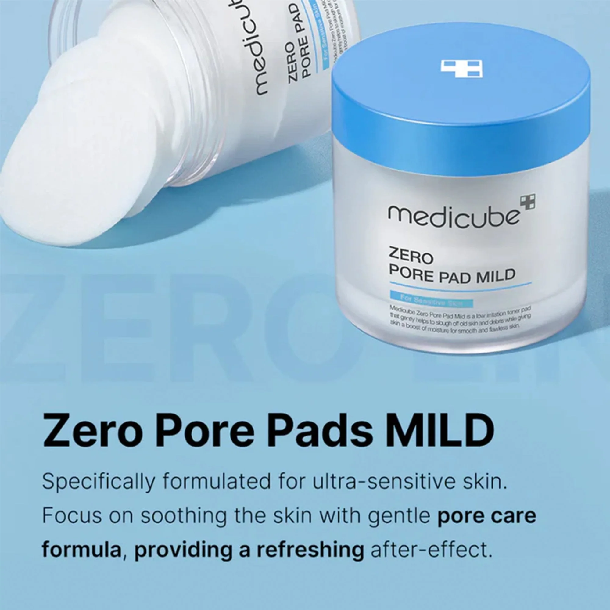 Medicube Zero Pore Mild Toner Pad 70pcs Tub - Image 4