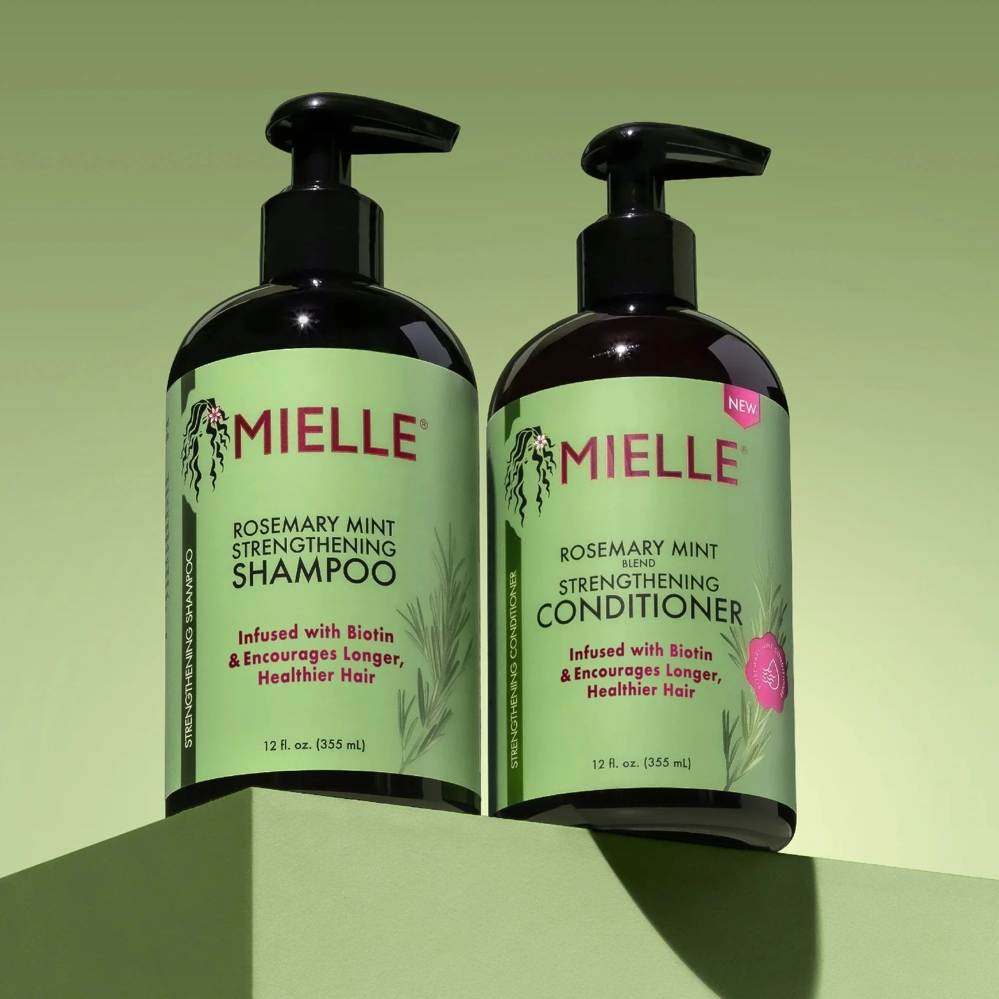 Mielle Rosemary Mint Strengthening Shampoo 355ml Bottle - Image 2