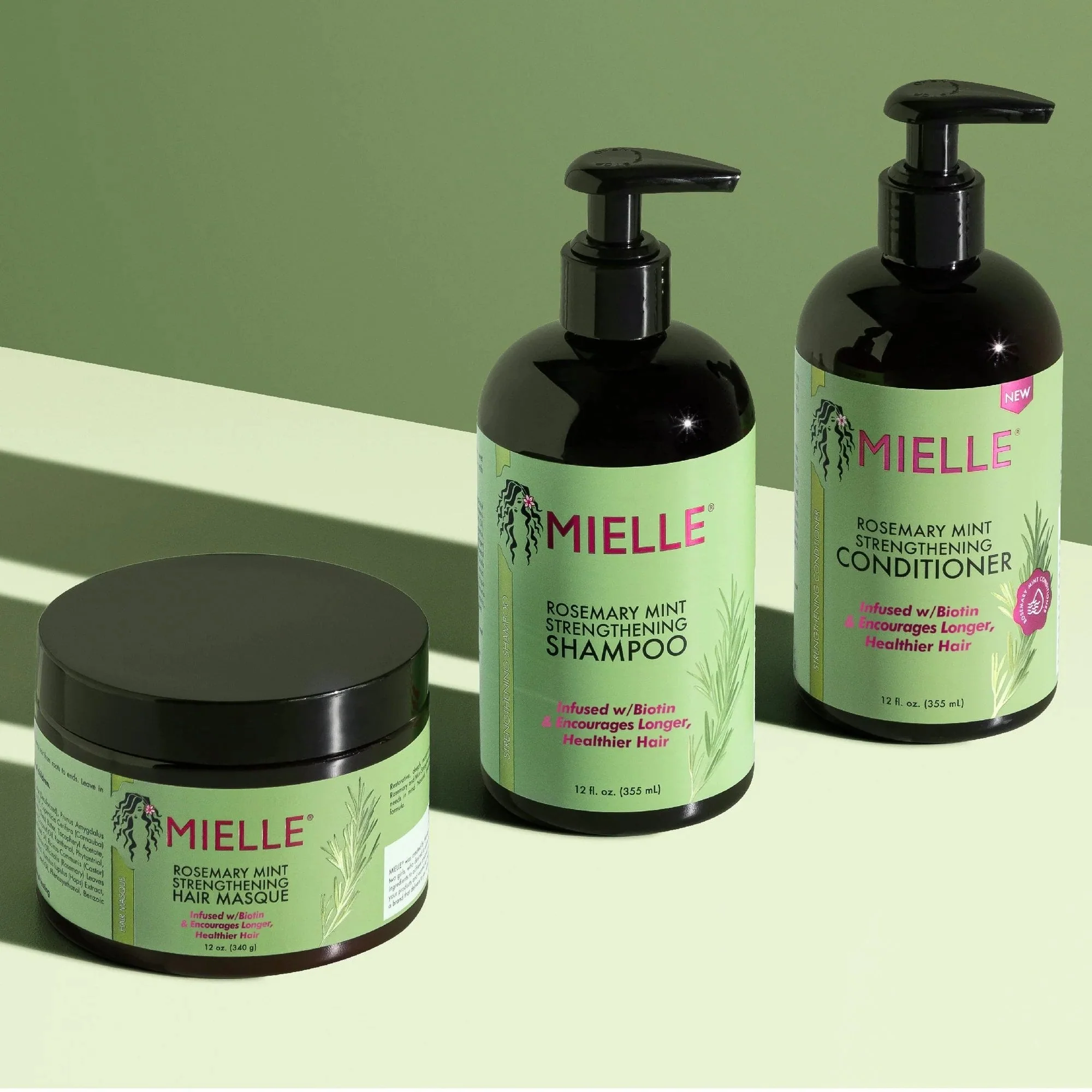 Mielle Rosemary Mint Strengthening Shampoo 355ml Bottle - Image 4