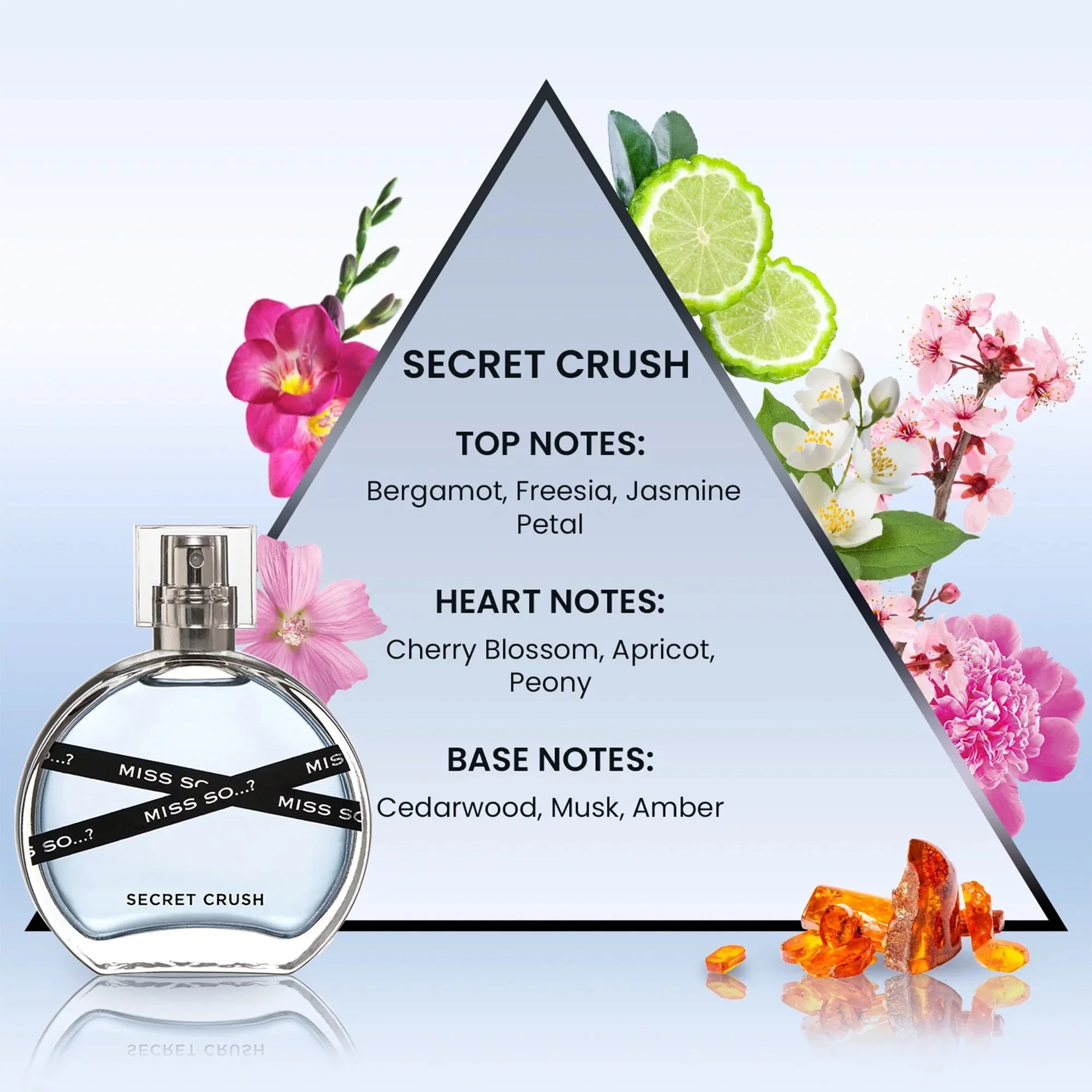 Miss SO...? Secret Crush Eau Fraiche 50ml Spray - Image 3
