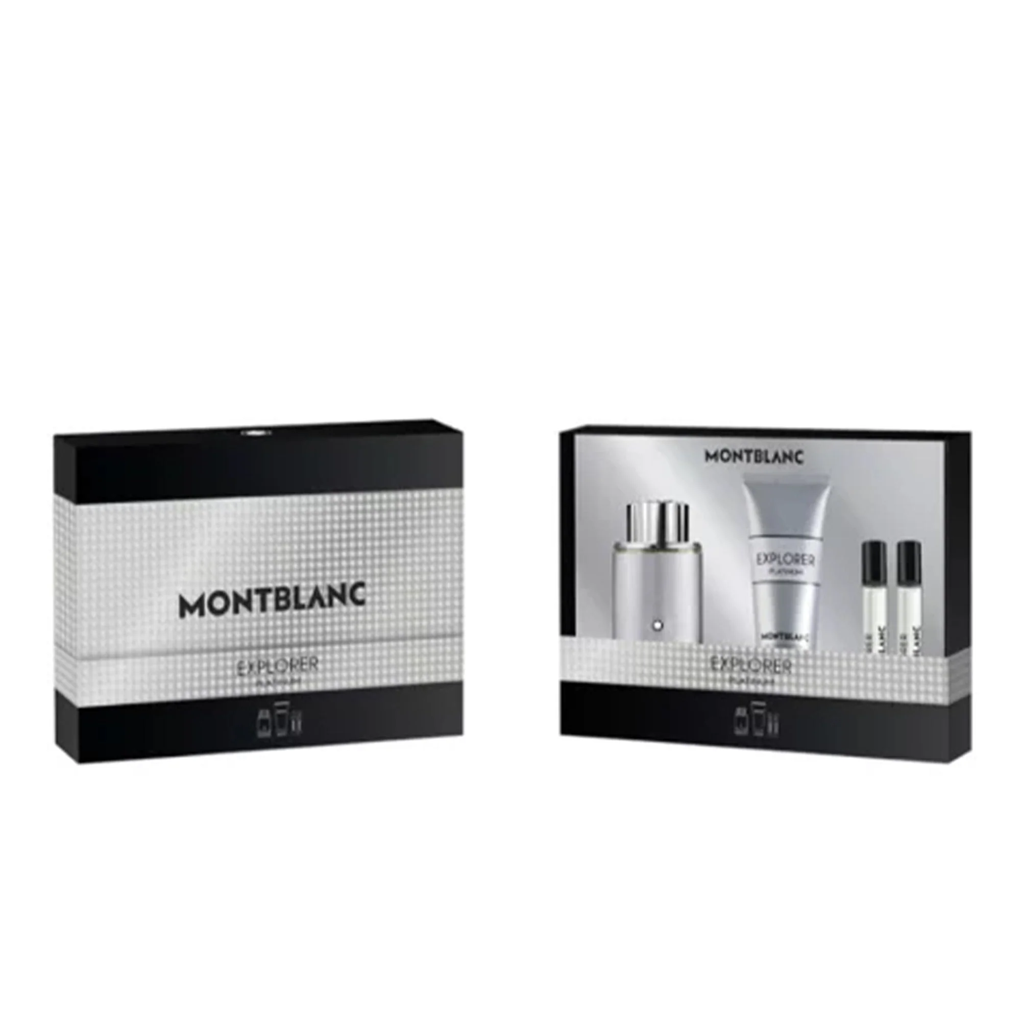 Montblanc Explorer Platinum Eau De Parfum 100ml & 2 x 7.5ml & Shower Gel 100ml Gift Set - Image 2