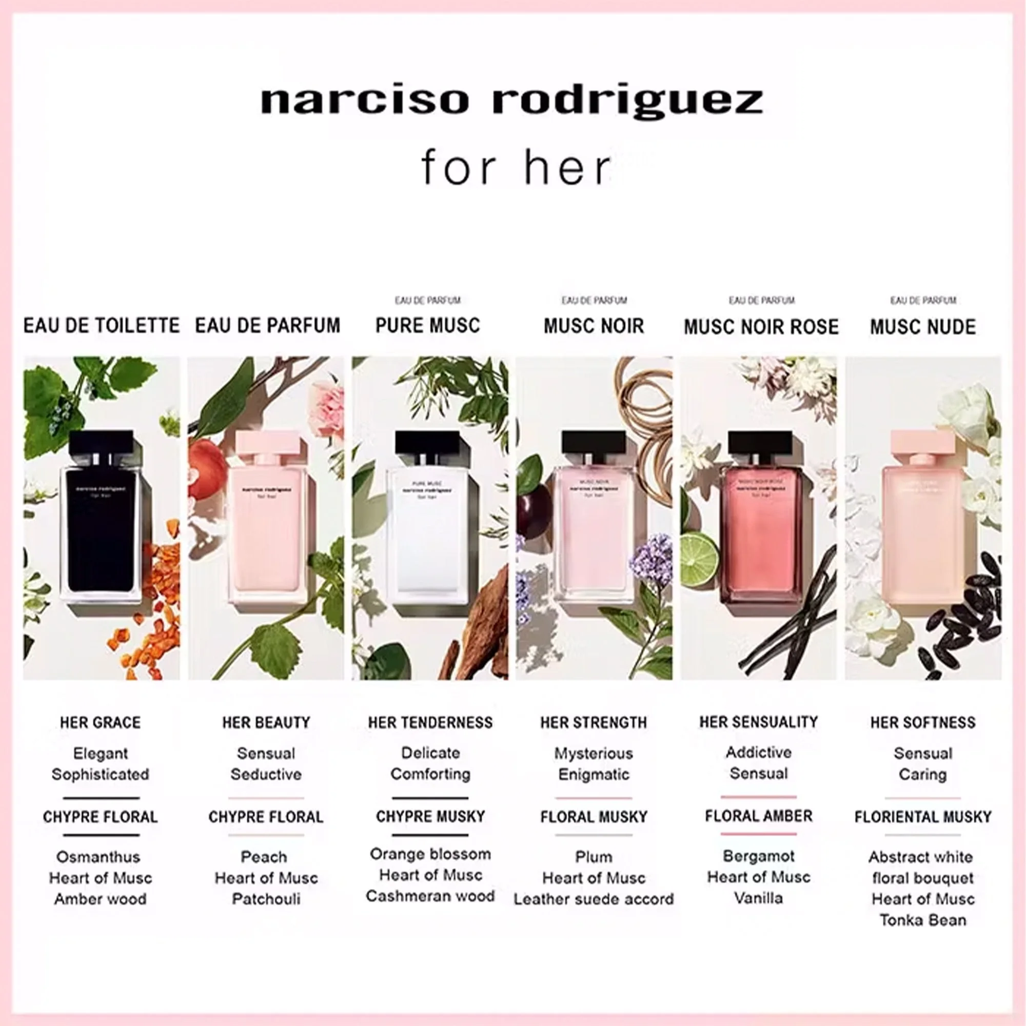 Narciso Rodriguez For Her Musc Nude Eau De Parfum 50ml Spray - Image 6