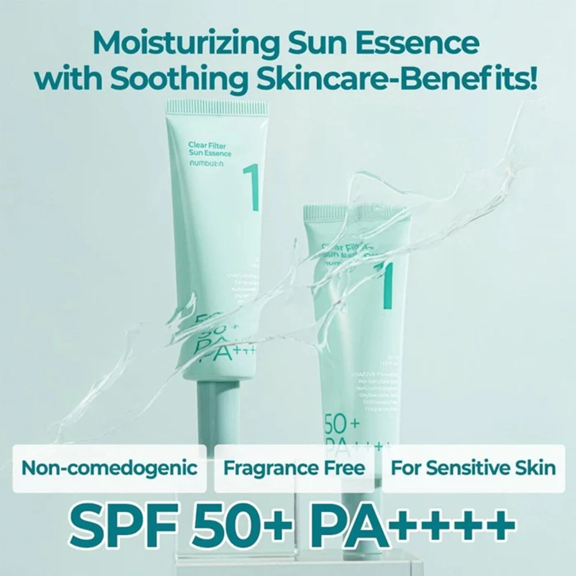 Numbuzin Clear Filter Sun Essence 50ml Tube - Image 3