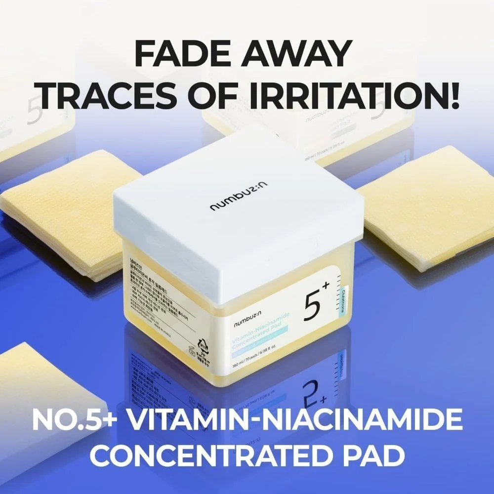 Numbuzin No.5 Vitamin-Niacinamide Concentrated Toner Pad 70pcs Jar - Image 3