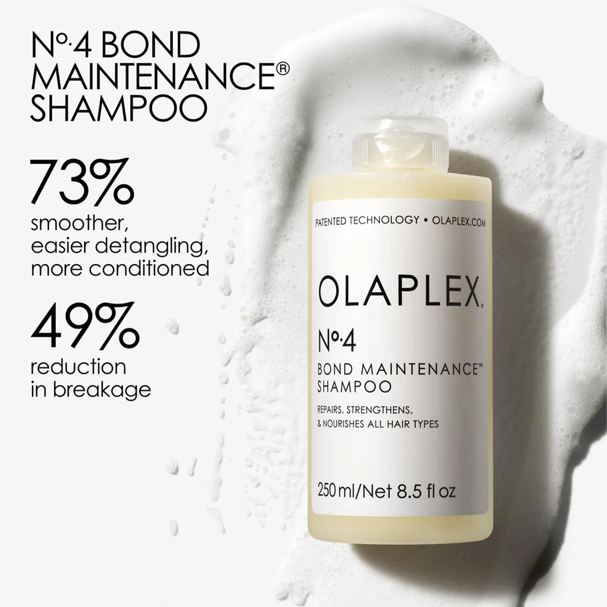 OLAPLEX No.4 Bond Maintenance Shampoo 250ml Bottle - Image 2