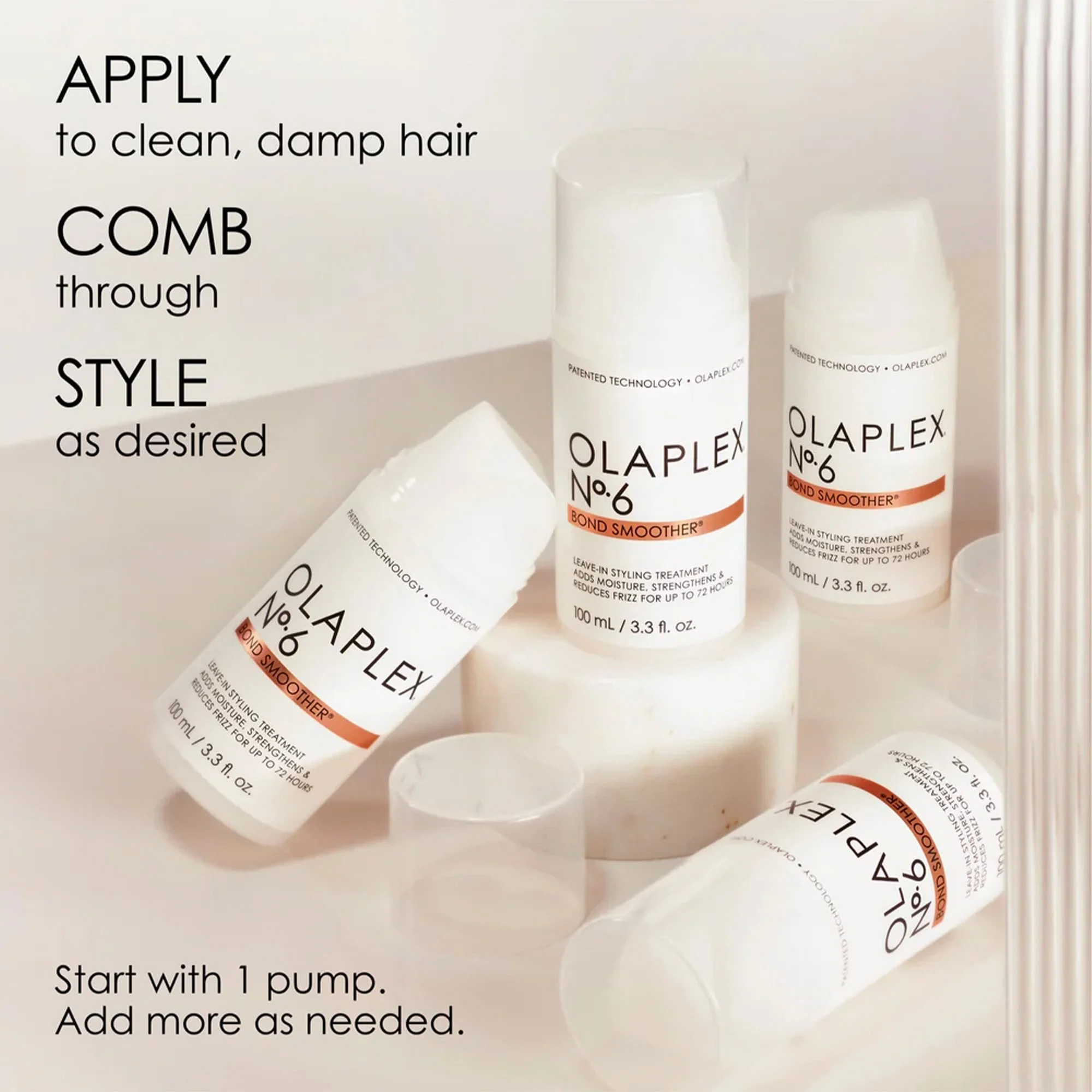 OLAPLEX No.6 Bond Smoother 100ml Bottle - Image 6
