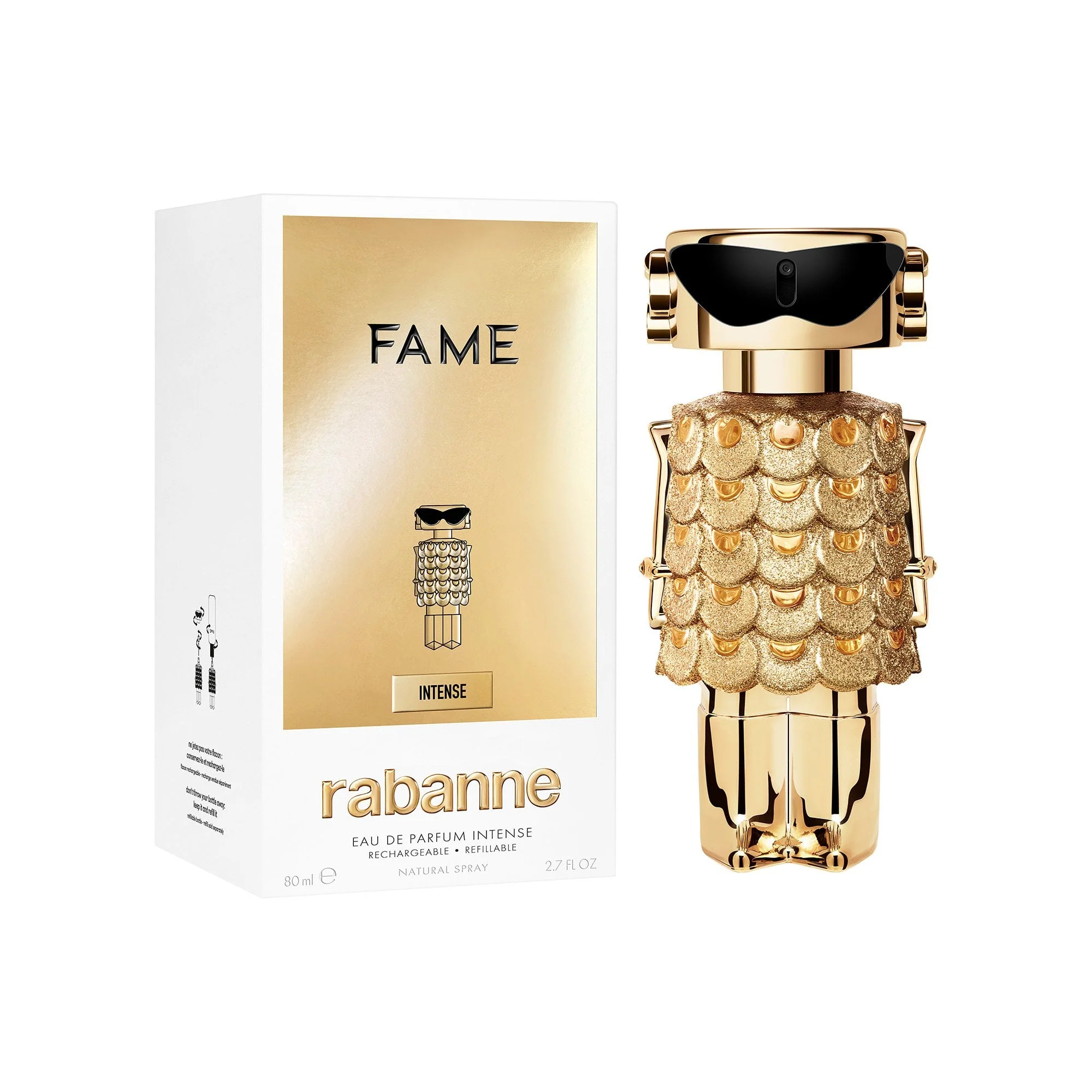 Rabanne Fame Intense Eau De Parfum 80ml Spray Refillable - Image 2