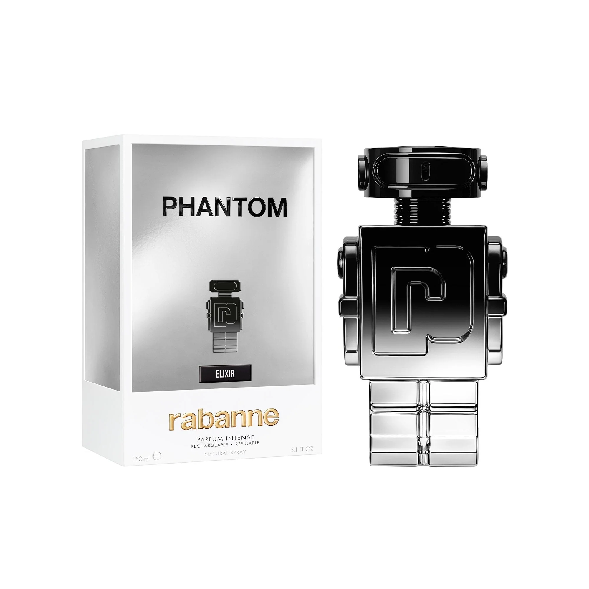 Rabanne Phantom Elixir Parfum Intense 150ml Refillable Spray - Image 2