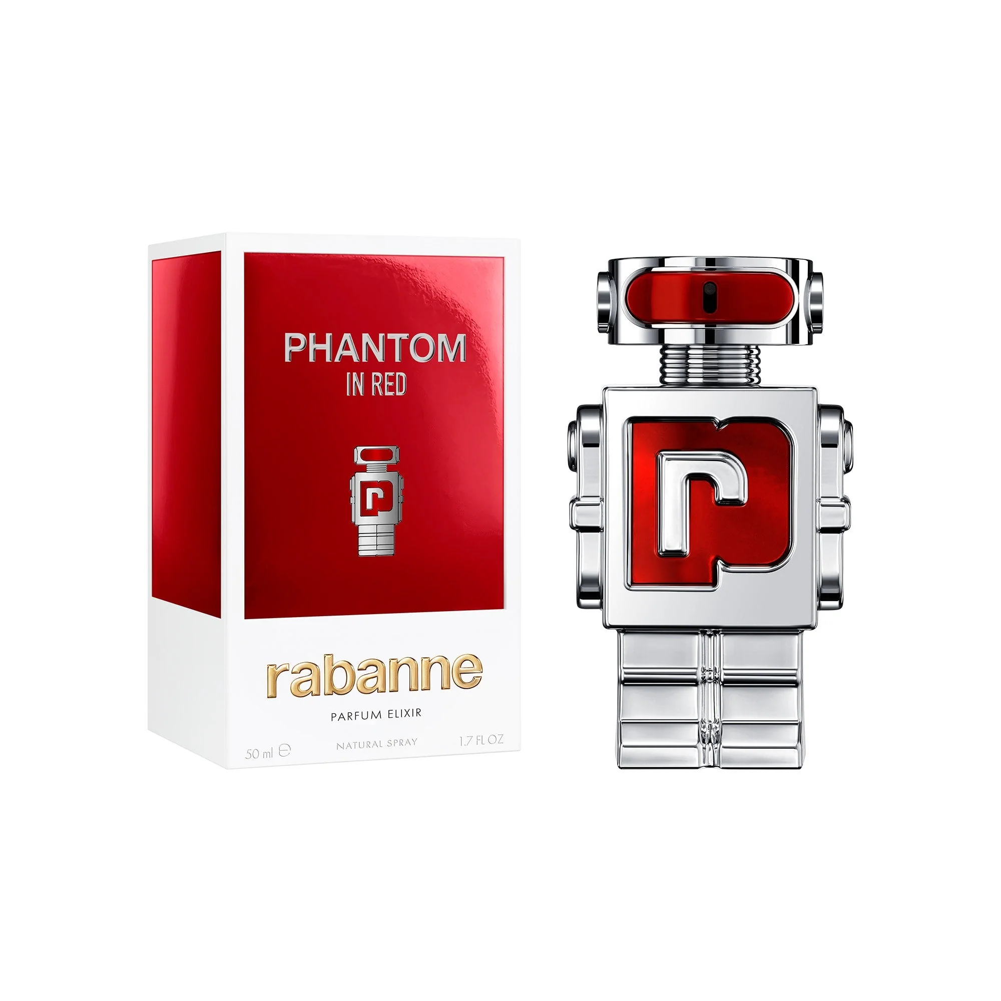 Rabanne Phantom In Red Parfum Elixir 50ml Spray - Image 2