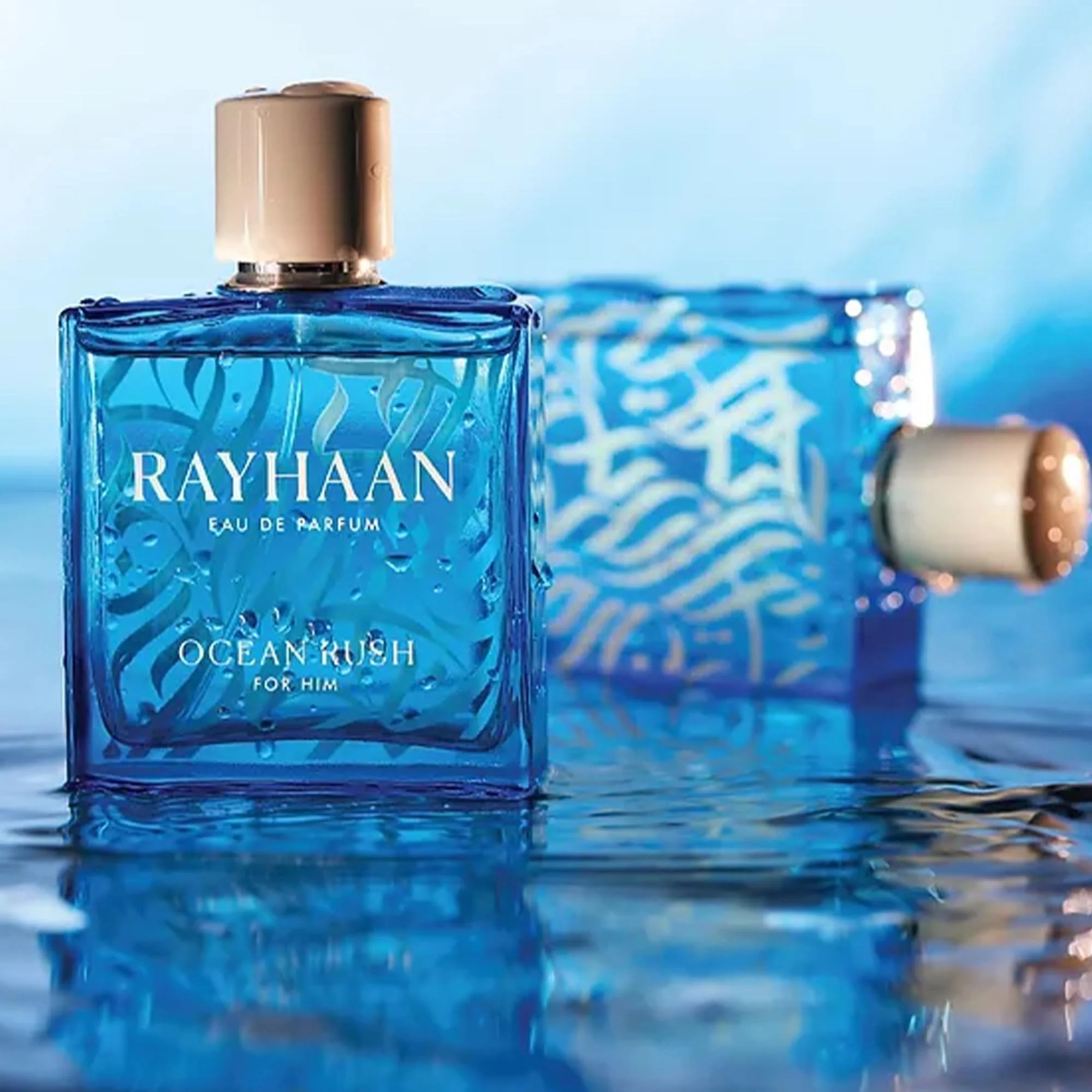 Rayhaan Ocean Rush For Him Eau De Parfum 100ml Spray - Image 4