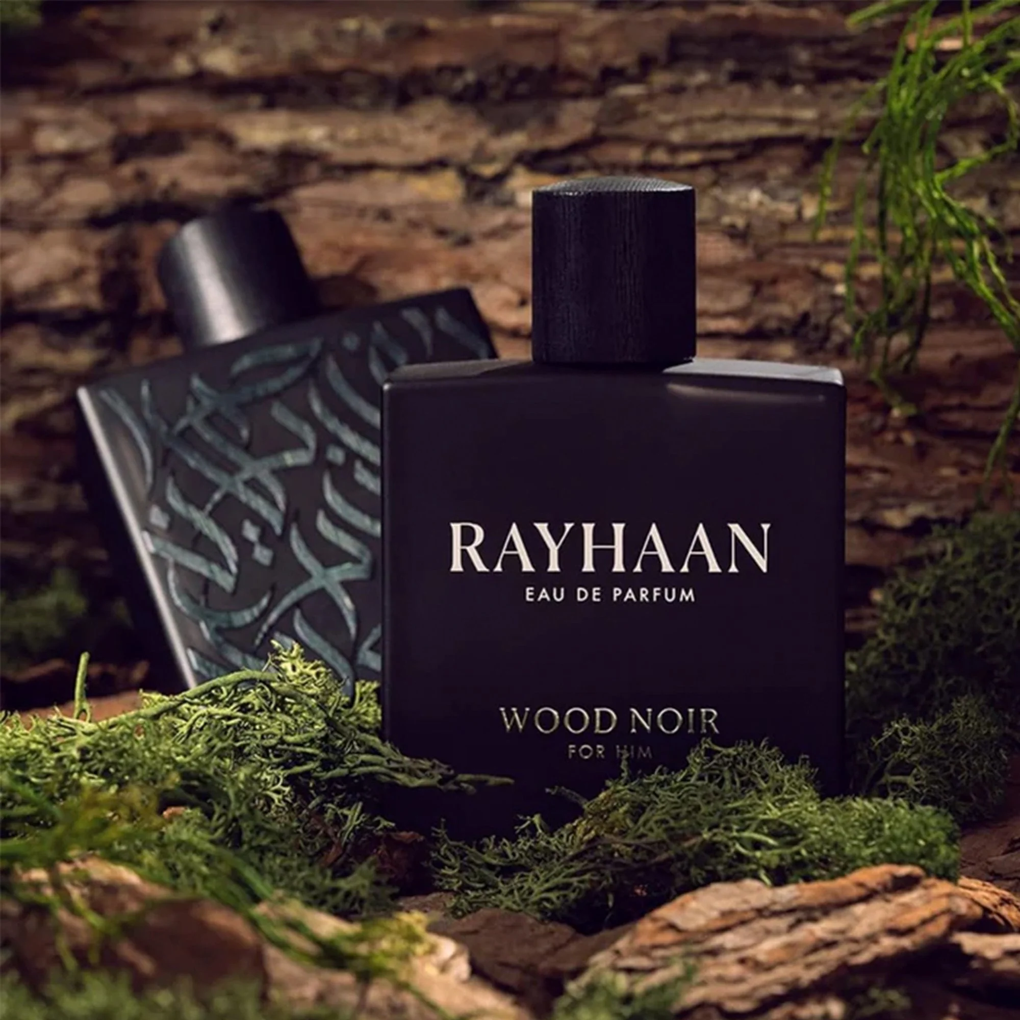 Rayhaan Wood Noir For Him Eau De Parfum 100ml Spray - Image 2