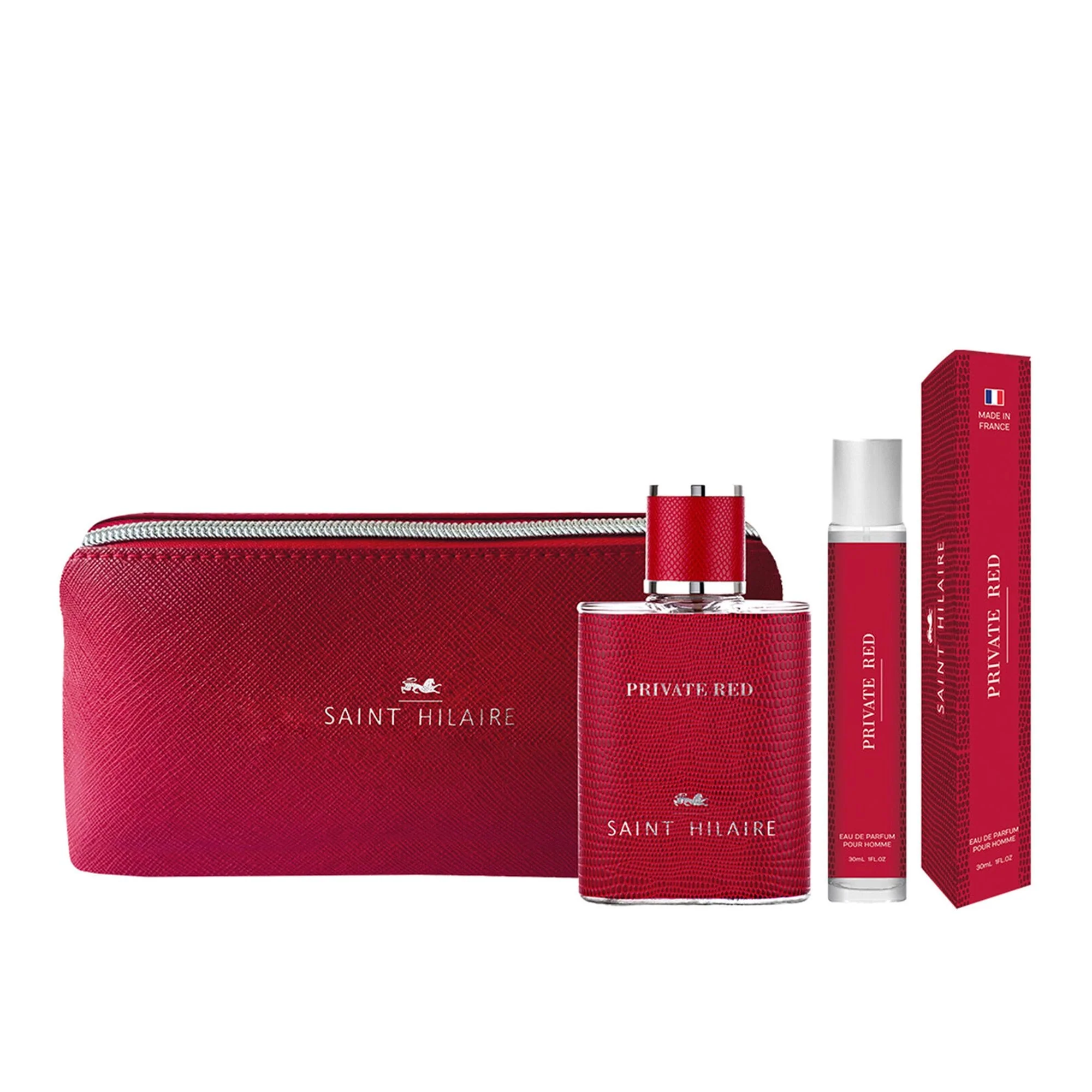 Saint Hilaire Private Red Eau De Parfum 100ml & Eau De Parfum 30ml & Travel Case Gift Set - Image 2