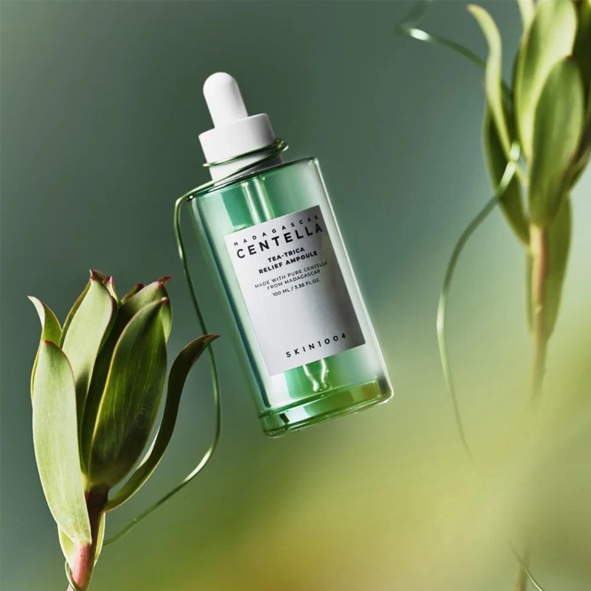 Skin1004 Madagascar Centella Tea-Trica Relief Ampoule 100ml Pipette Bottle - Image 4