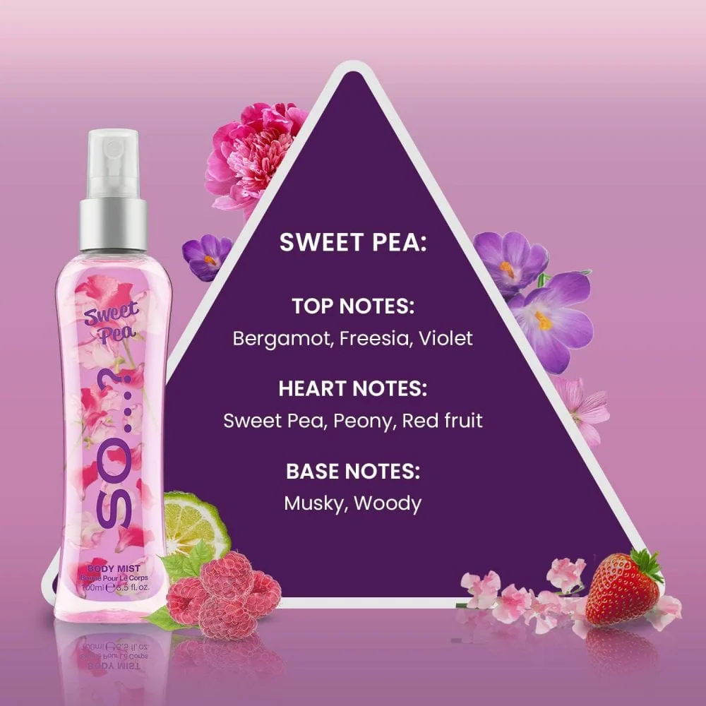 So...? Luscious Body Mist 4x100ml Gift Set - Image 5