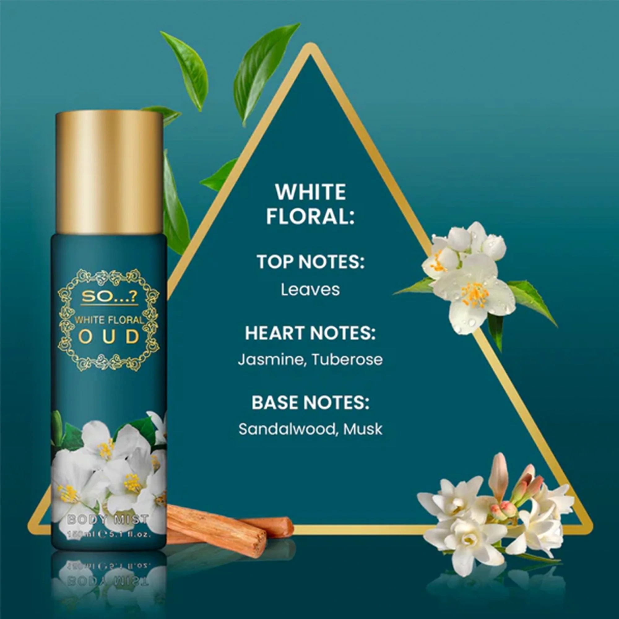 So...? White Floral Oud Body Mist 150ml Spray - Image 2