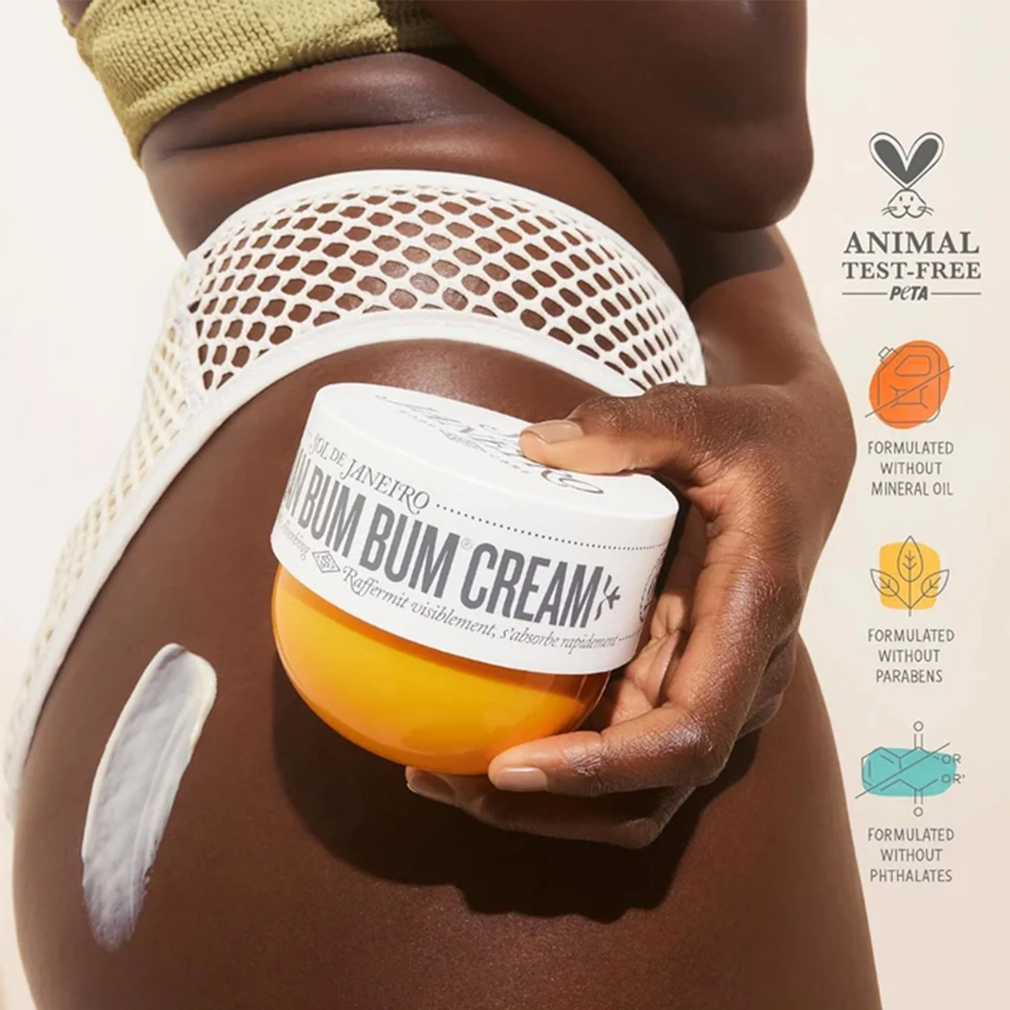Sol De Janeiro Brazilian Bum Bum Body Cream 75ml Jar - Image 3