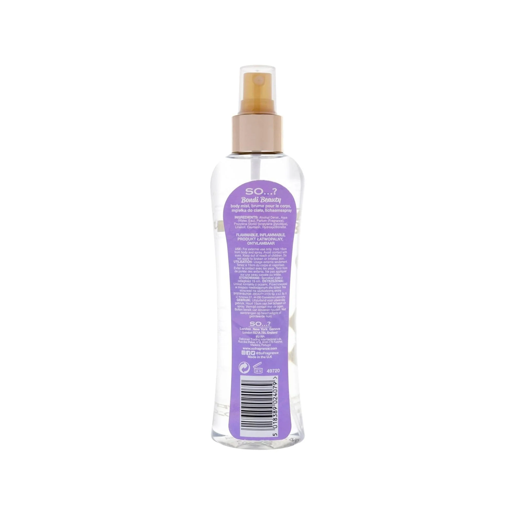 Summer Escapes Bondi Beauty Body Mist 200ml Spray - Image 2